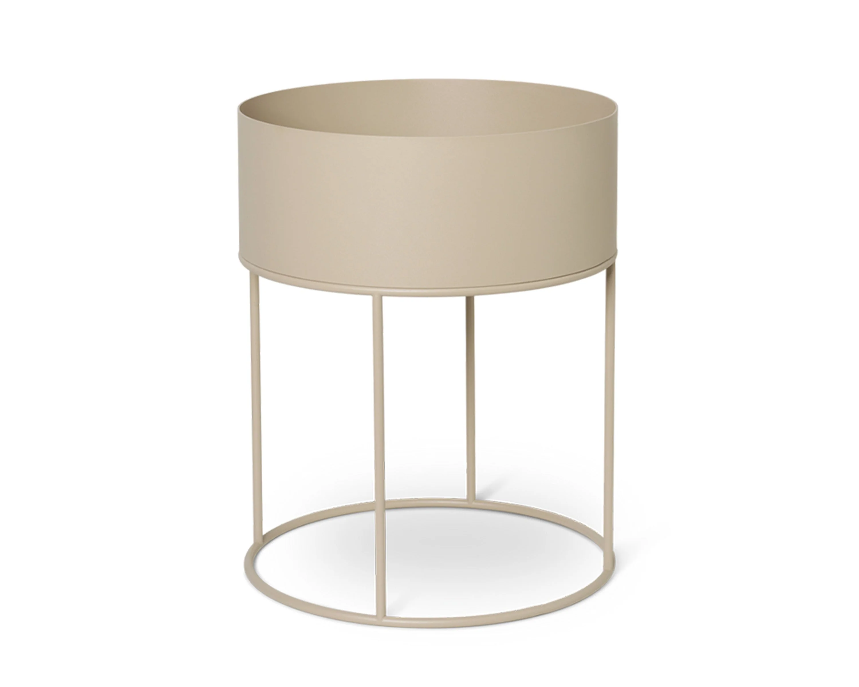 Donica okrągła PLANT BOX ROUND beżowy - Image 4