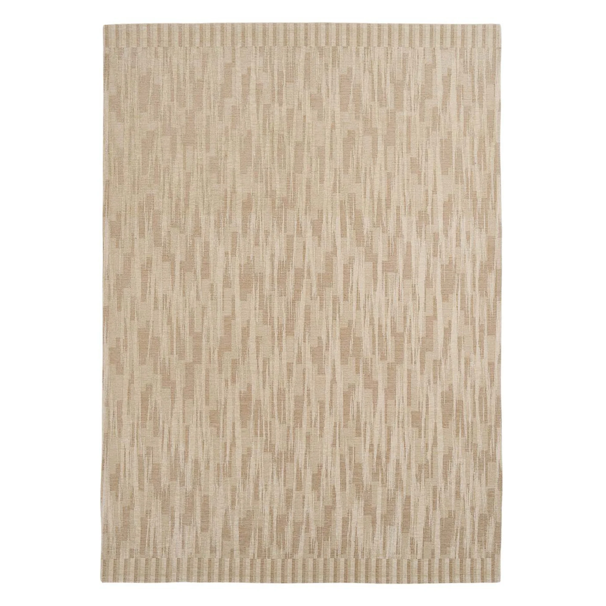 Dywan DECO RUGS beżowy z geometrycznym wzorem