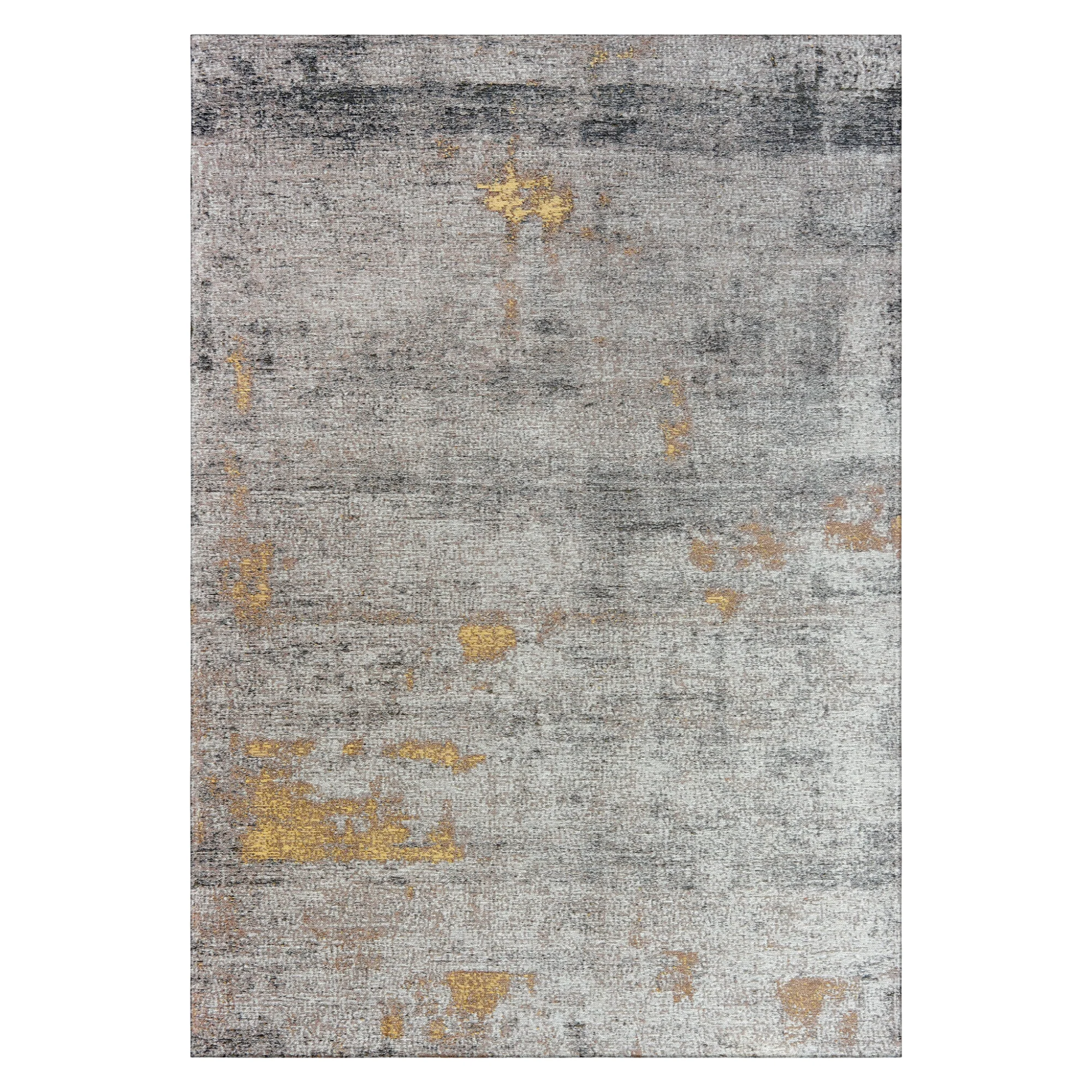 Dywan DECO RUGS szary z żółtym