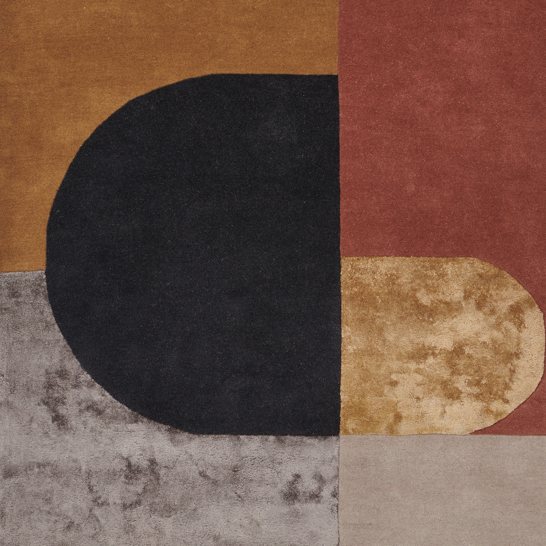Dywan VILJA - MUSTARD beżowy z pomarańczowym - Image 3