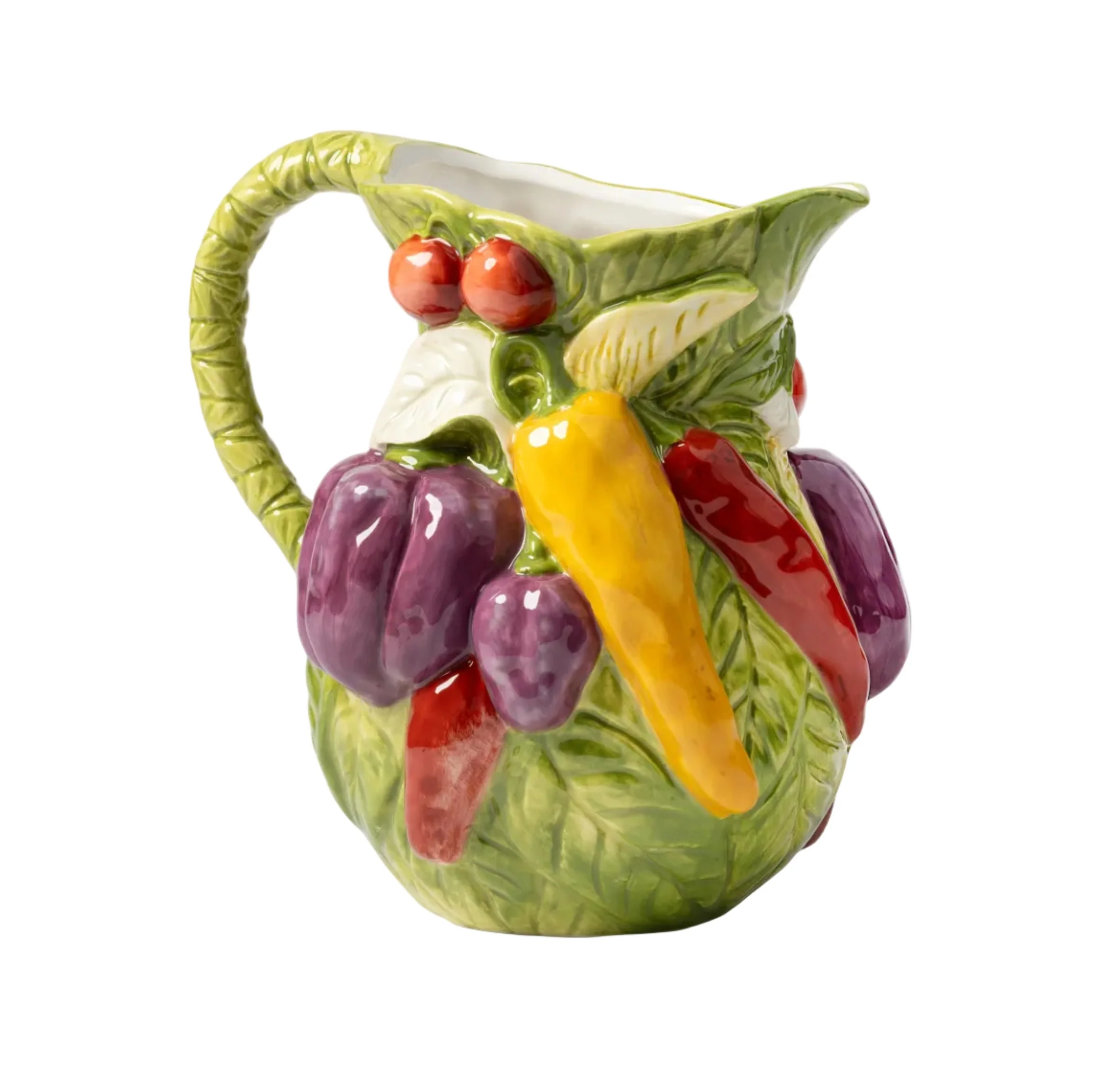 Dzbanek LEGUME PEPPER zielony z żółtym i czerownym
