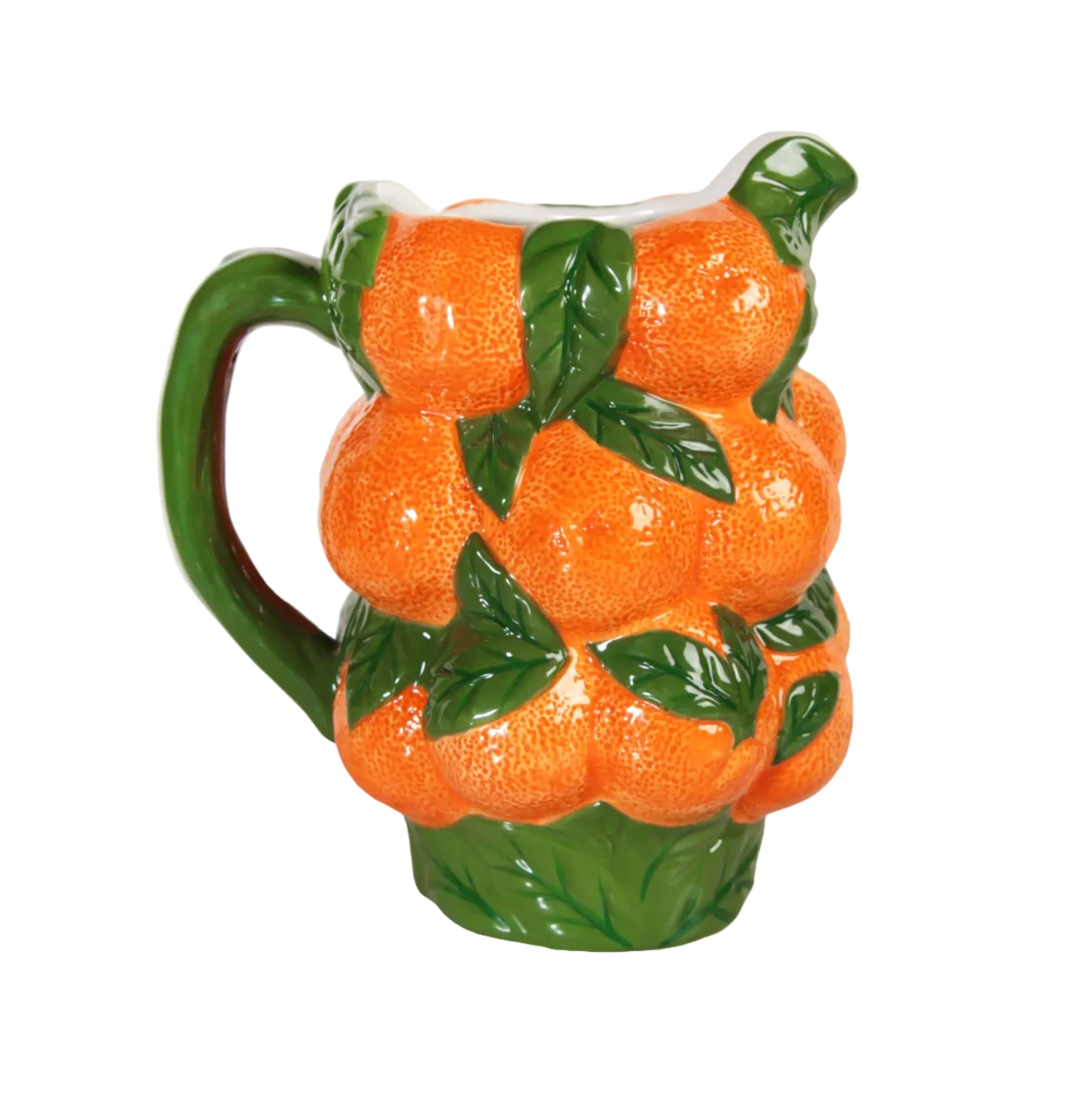 Dzbanek ORANGE pomarańczowy z zielonym