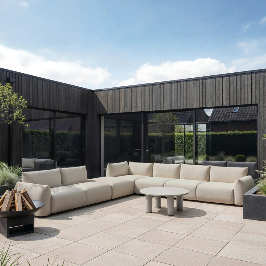 Sofa modułowa zewnętrzna DAWSON beżowy - Image 2