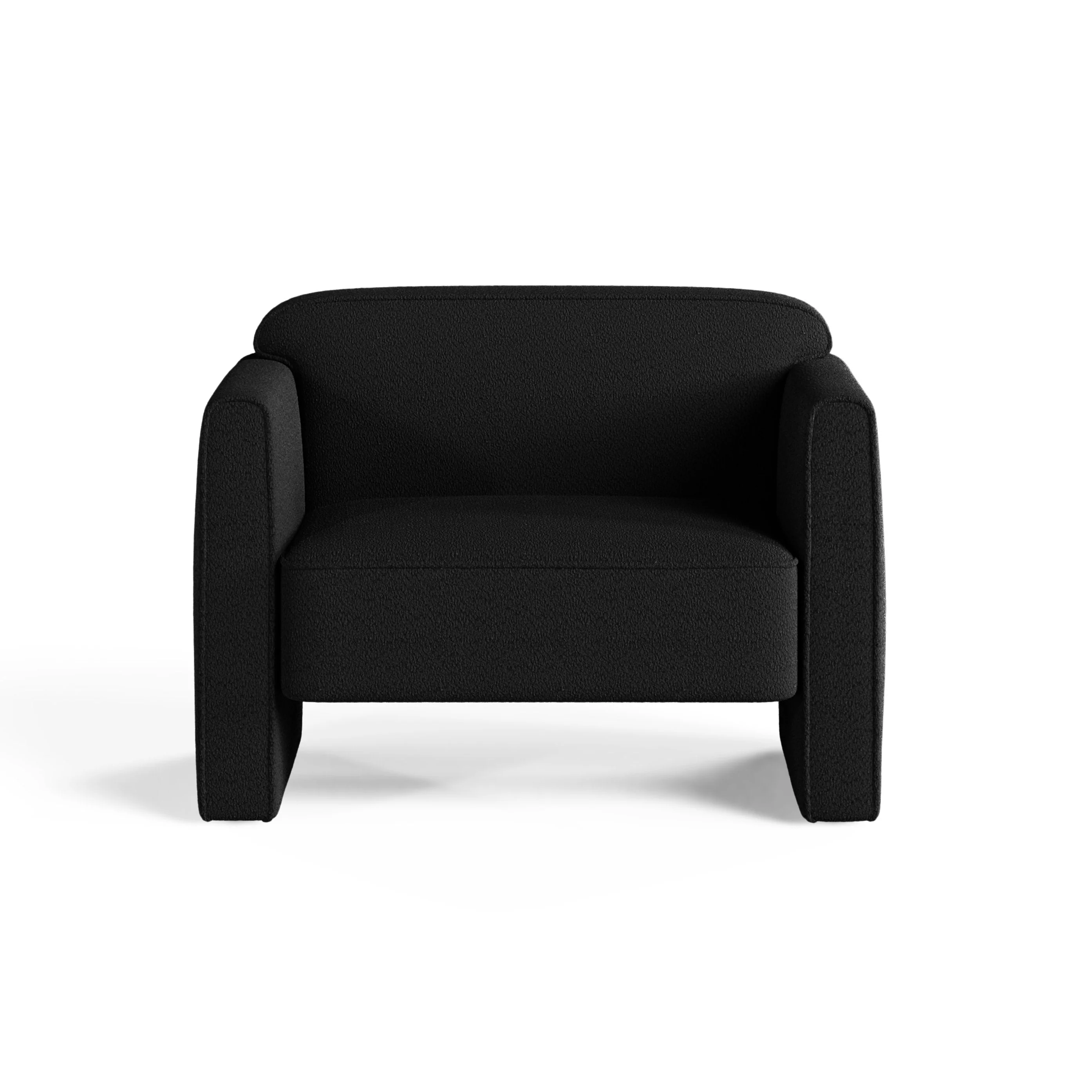 Fotel ABBY czarny boucle - Image 3