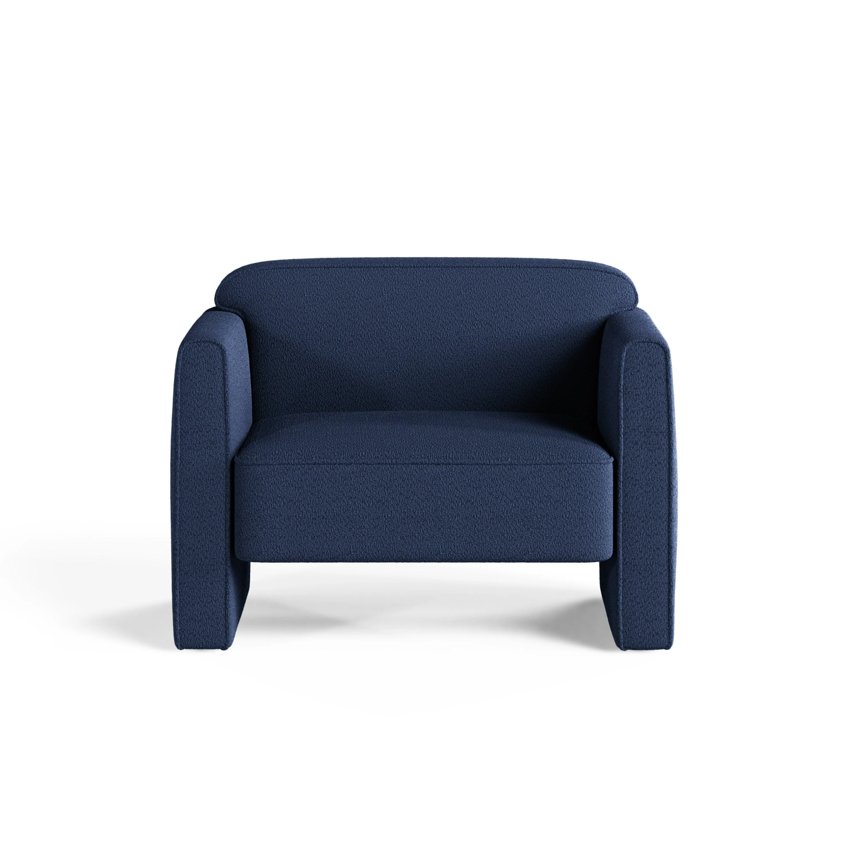 Fotel ABBY morski niebieski boucle - Image 3