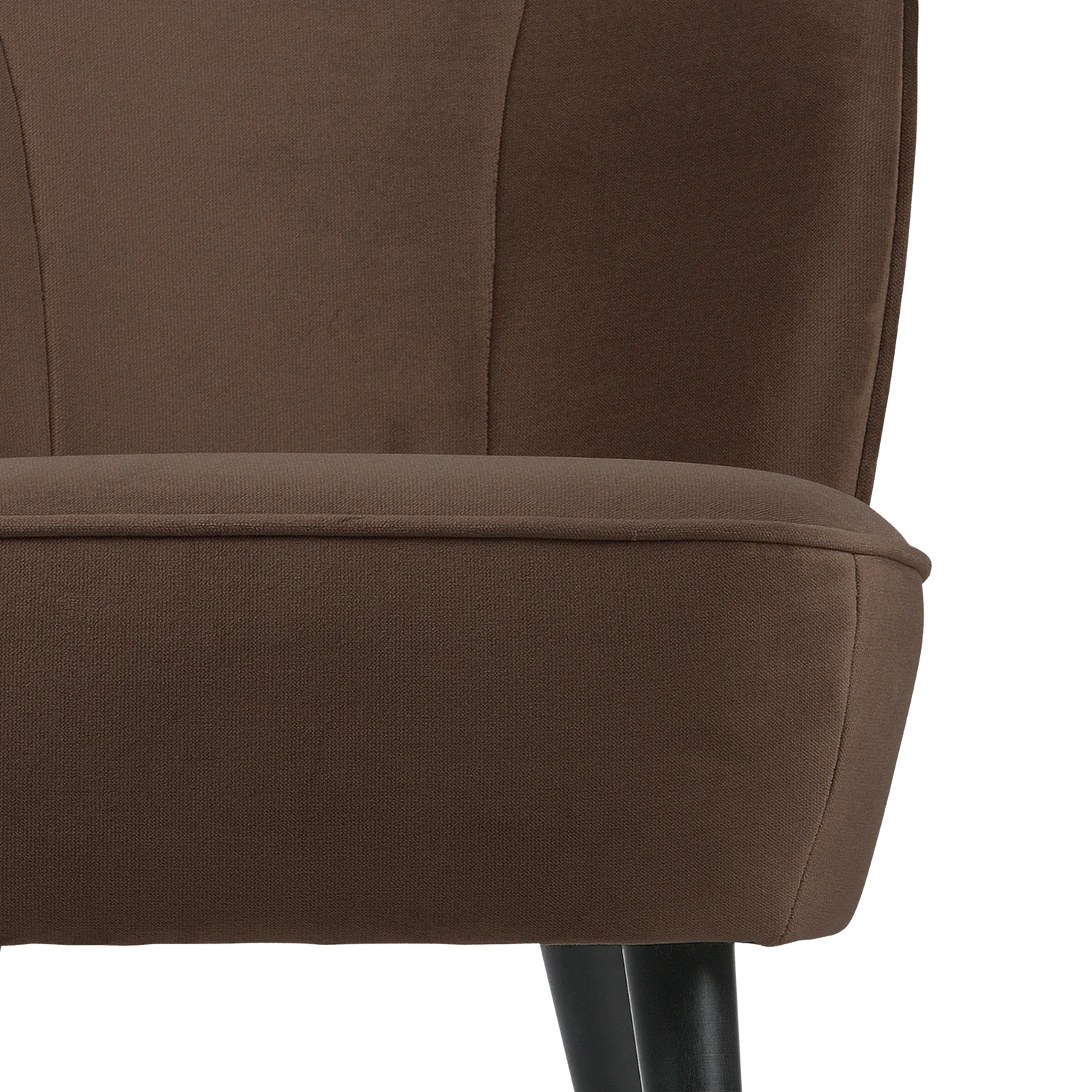 Fotel aksamitny SARA czekoladowy - Image 2