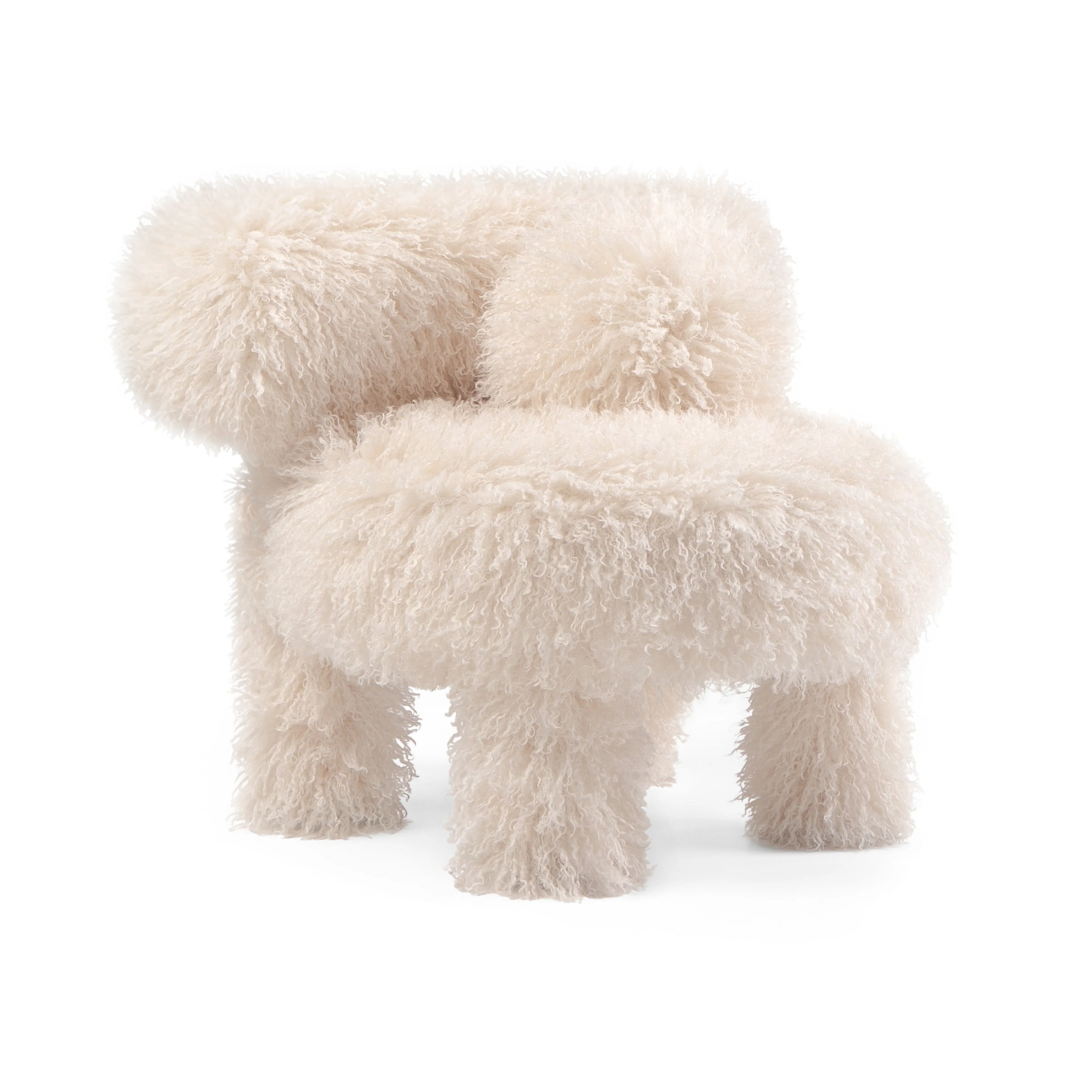 Fotel dziecięcy BABY GROPIUS CS1 - FLUFFY EDITION sztuczne futerko