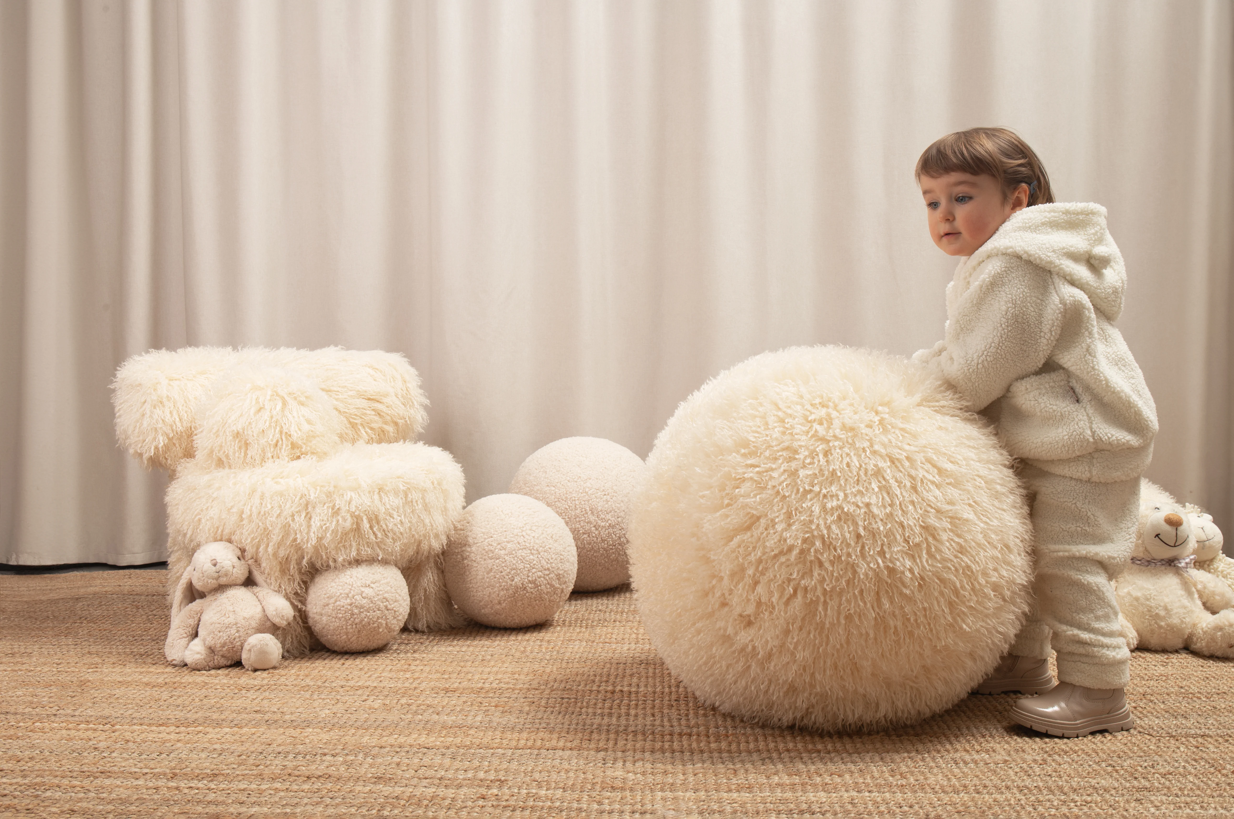 Fotel dziecięcy BABY GROPIUS CS1 - FLUFFY EDITION sztuczne futerko - Image 11