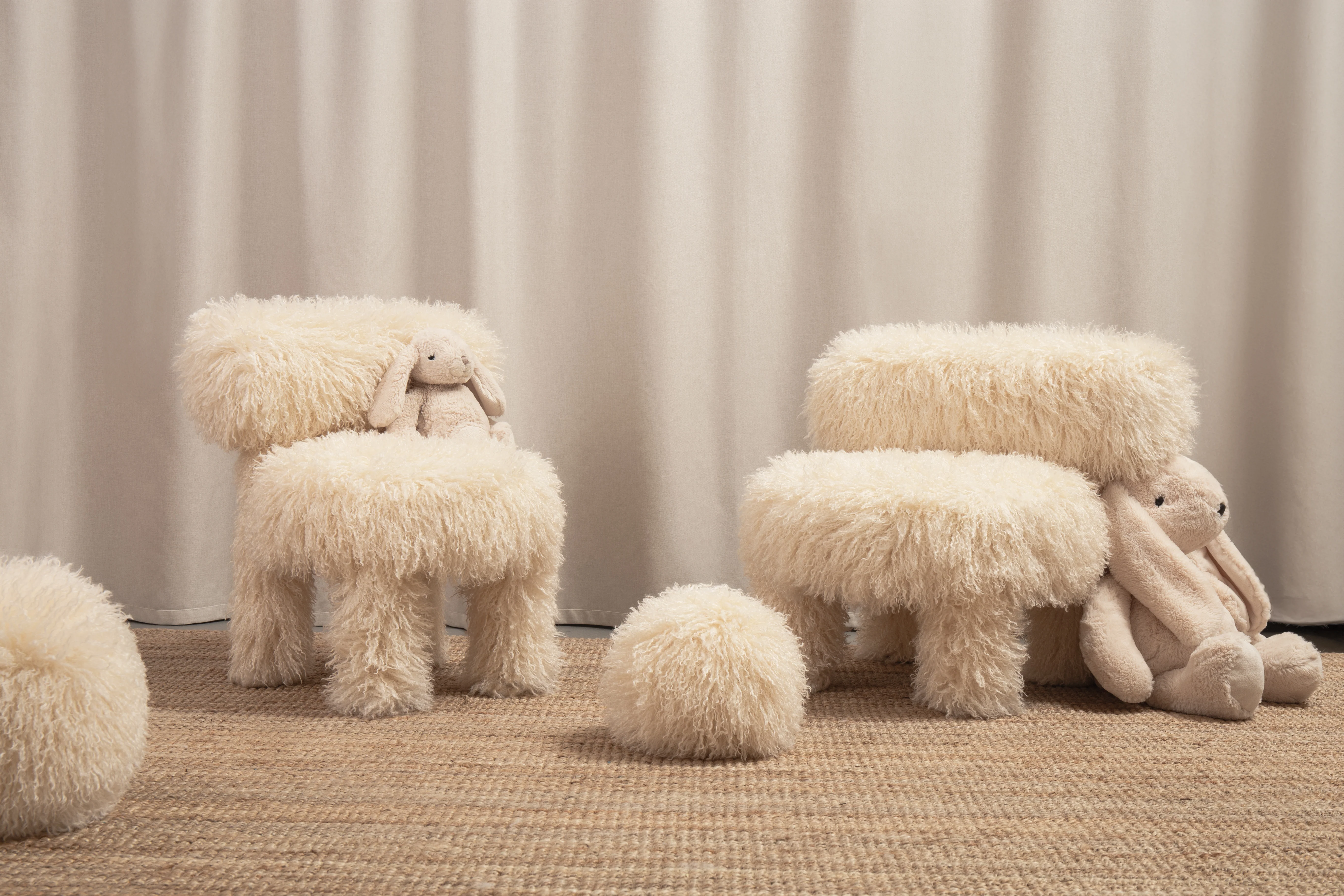 Fotel dziecięcy BABY GROPIUS CS1 - FLUFFY EDITION sztuczne futerko - Image 4