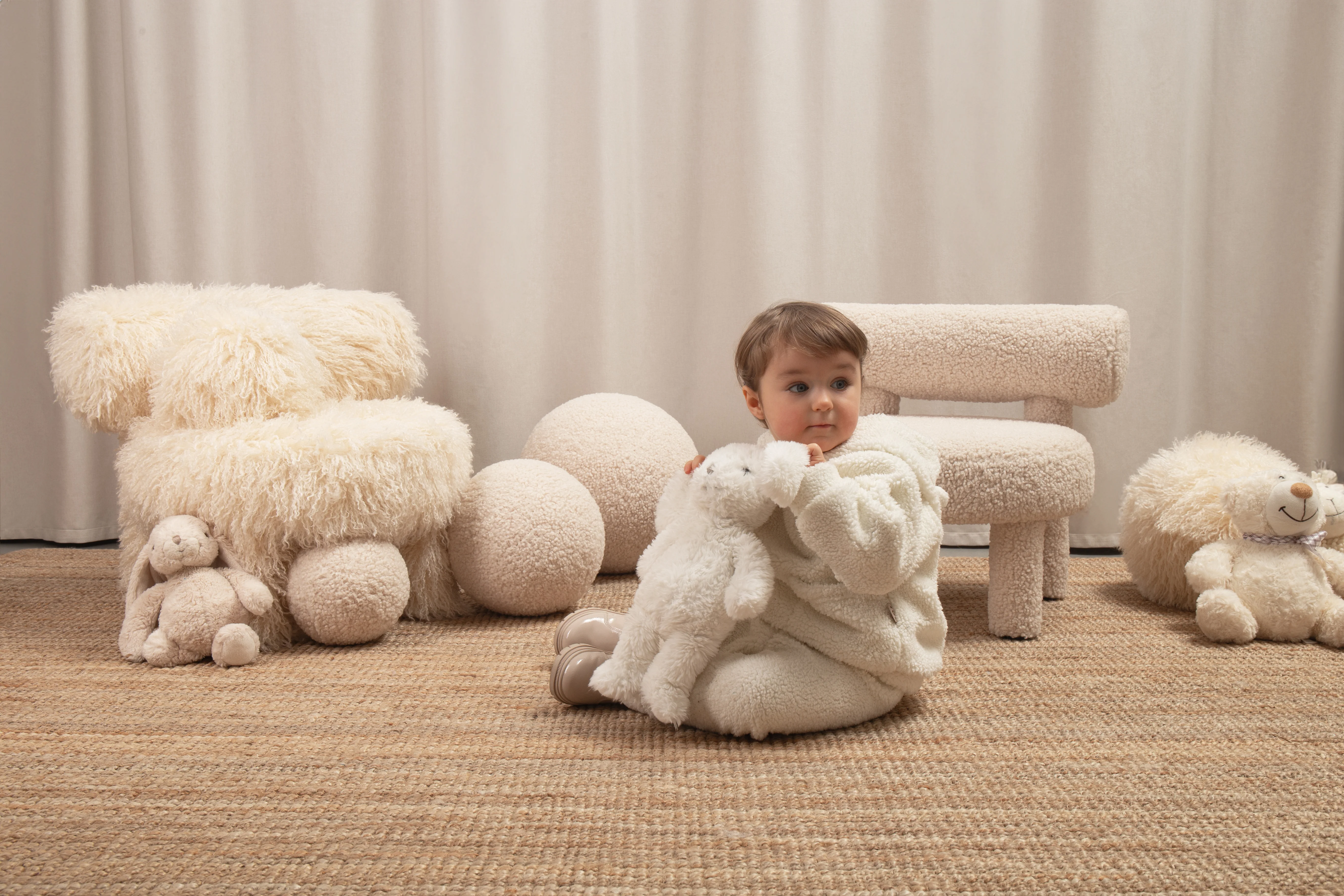 Fotel dziecięcy BABY GROPIUS CS1 - FLUFFY EDITION sztuczne futerko - Image 9