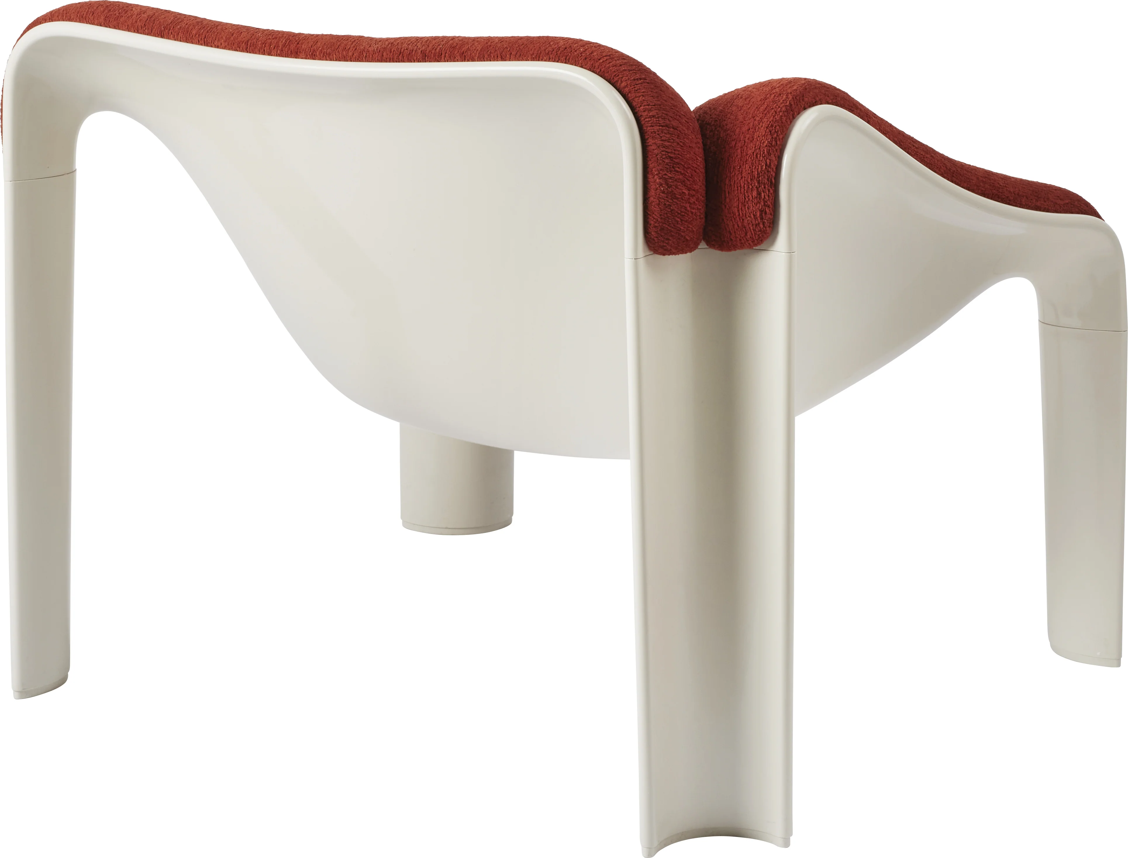 Fotel F300 czerwony z białą podstawą - Image 6