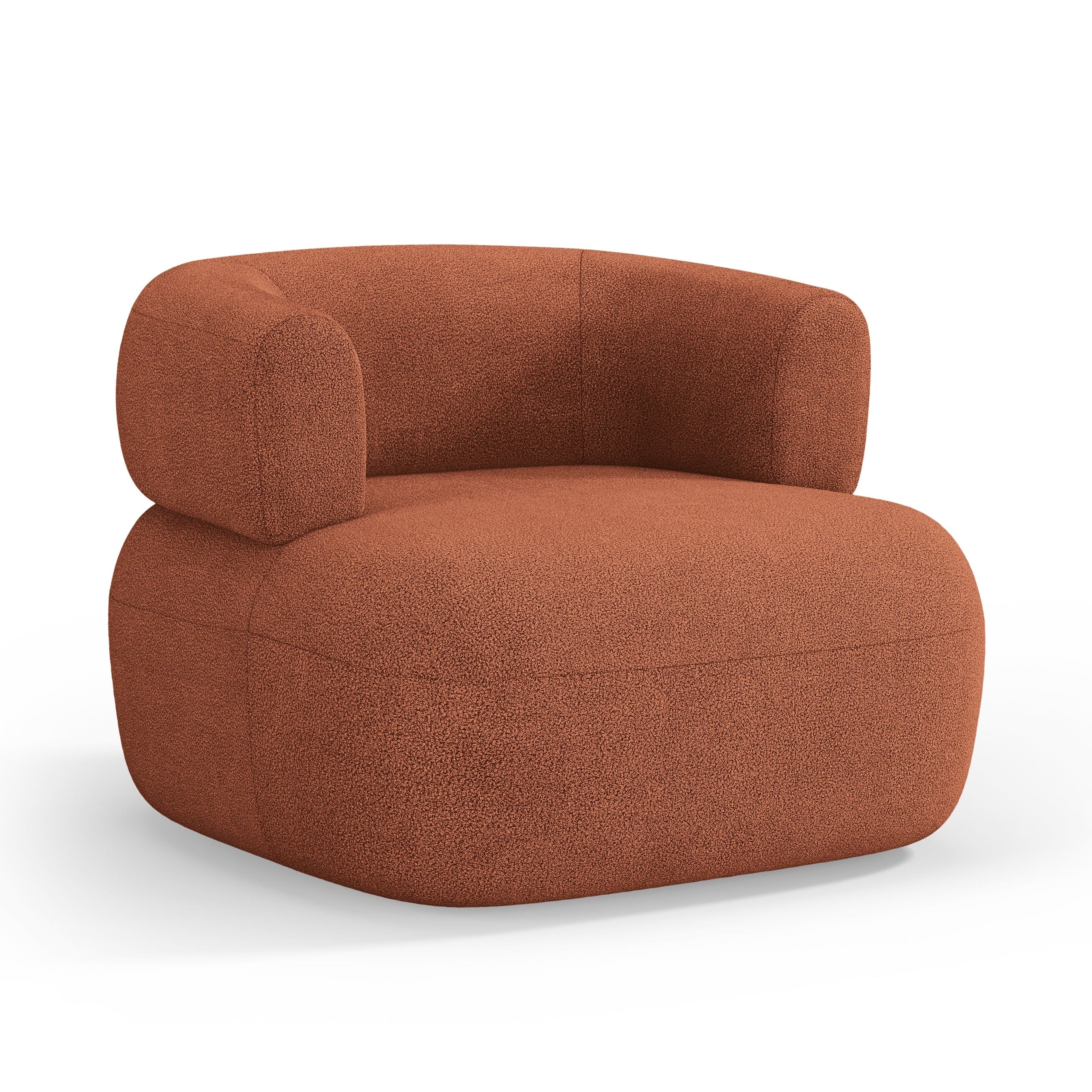 Fotel JENNY ceglany boucle