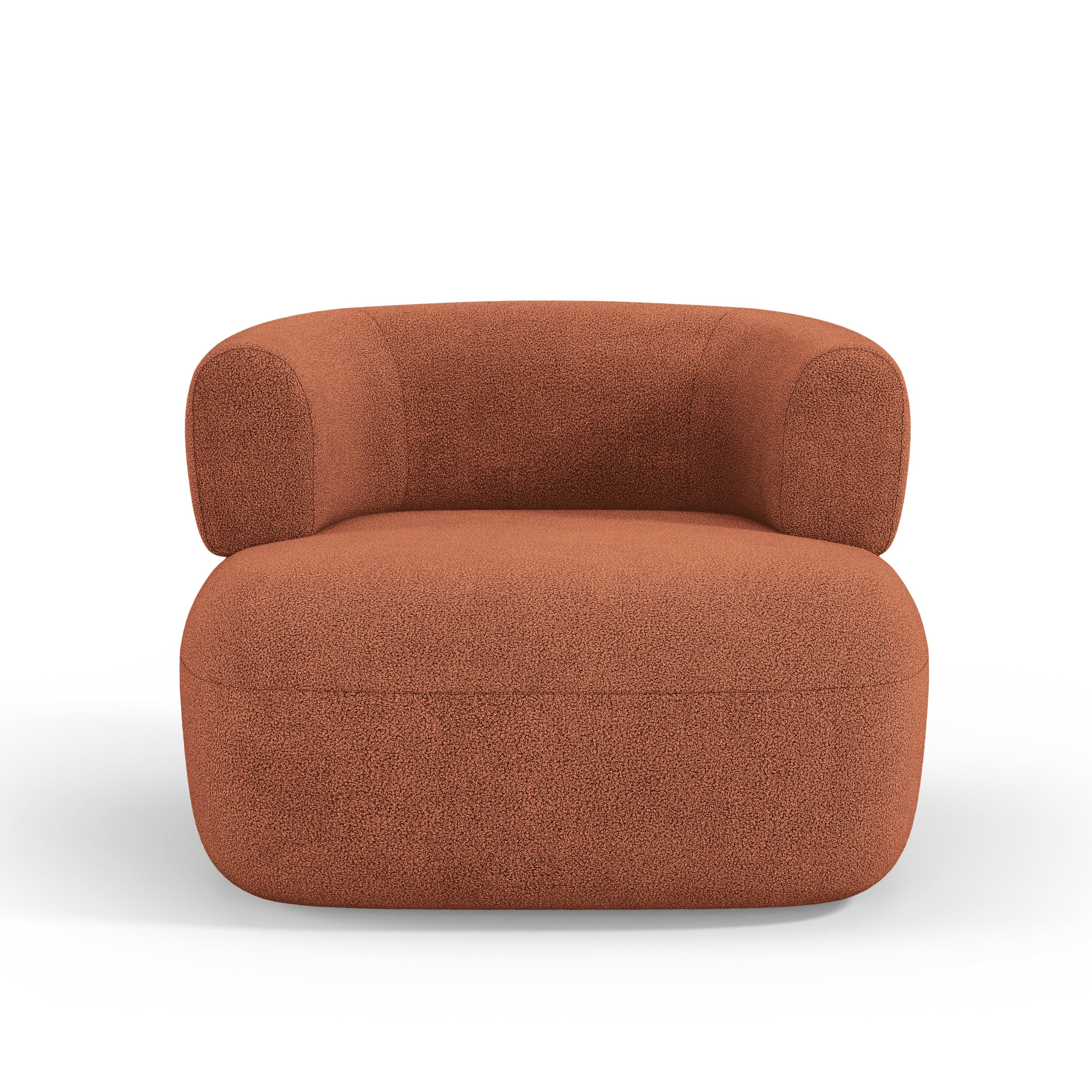 Fotel JENNY ceglany boucle - Image 4