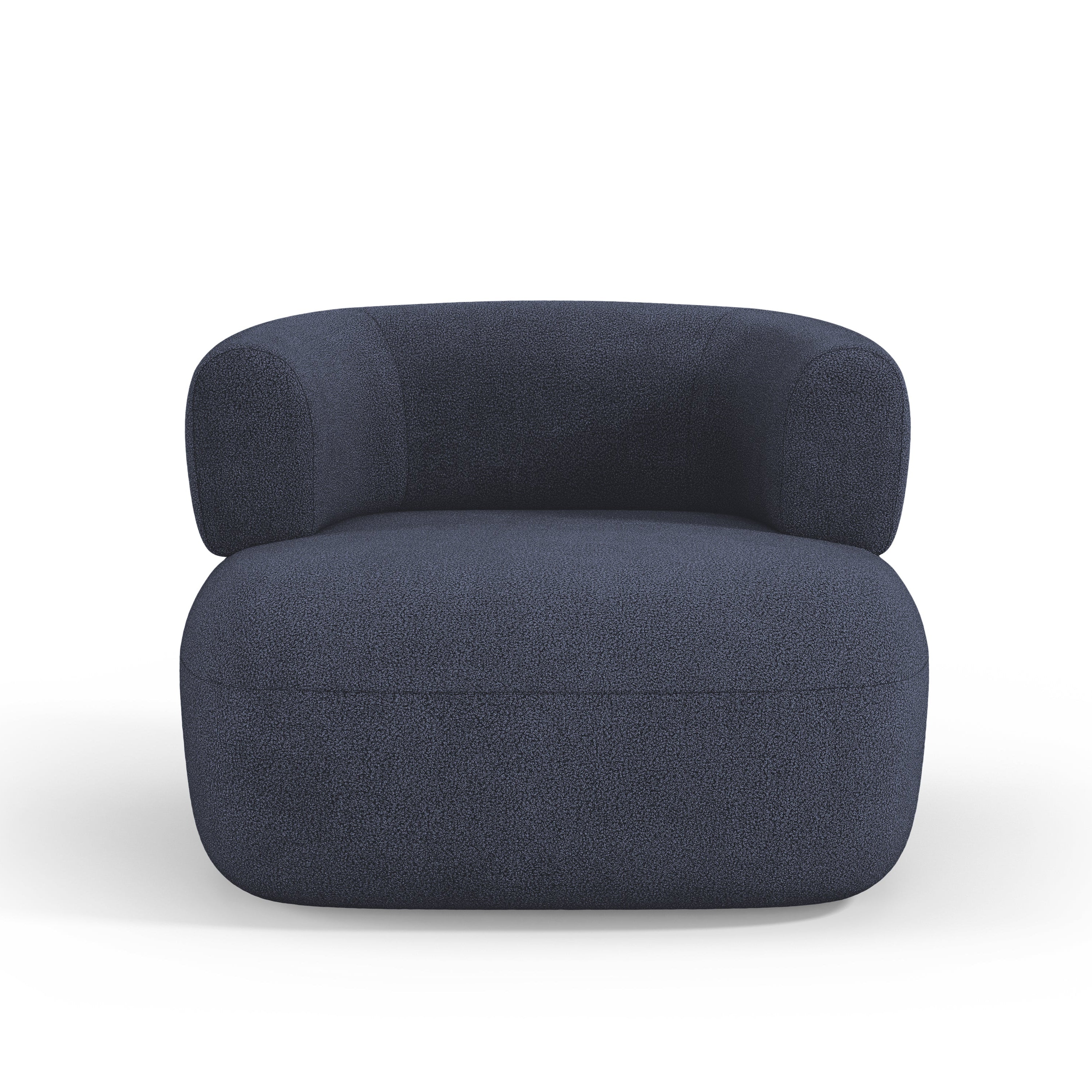 Fotel JENNY ciemny niebieski boucle - Image 3