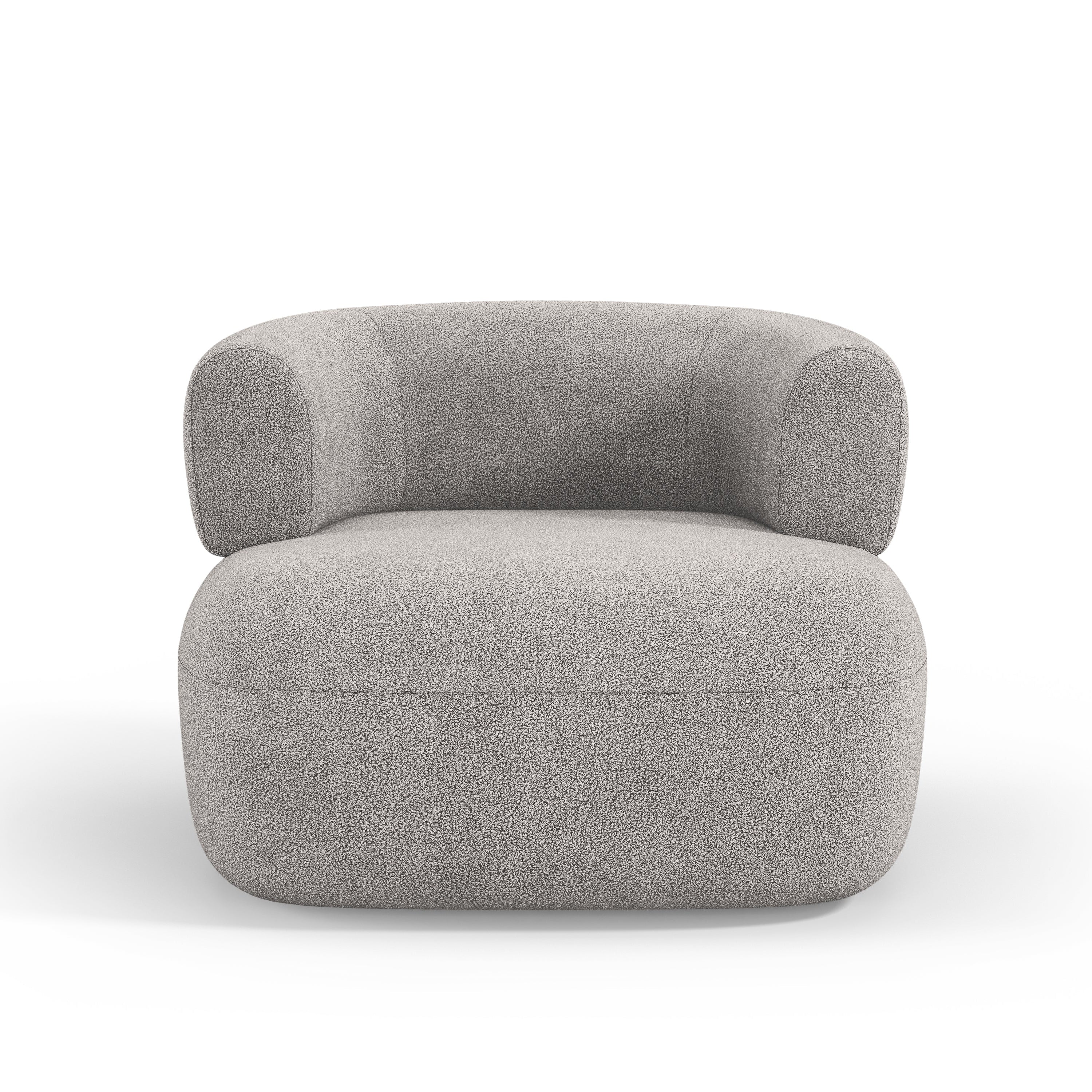 Fotel JENNY jasnoszary boucle - Image 3