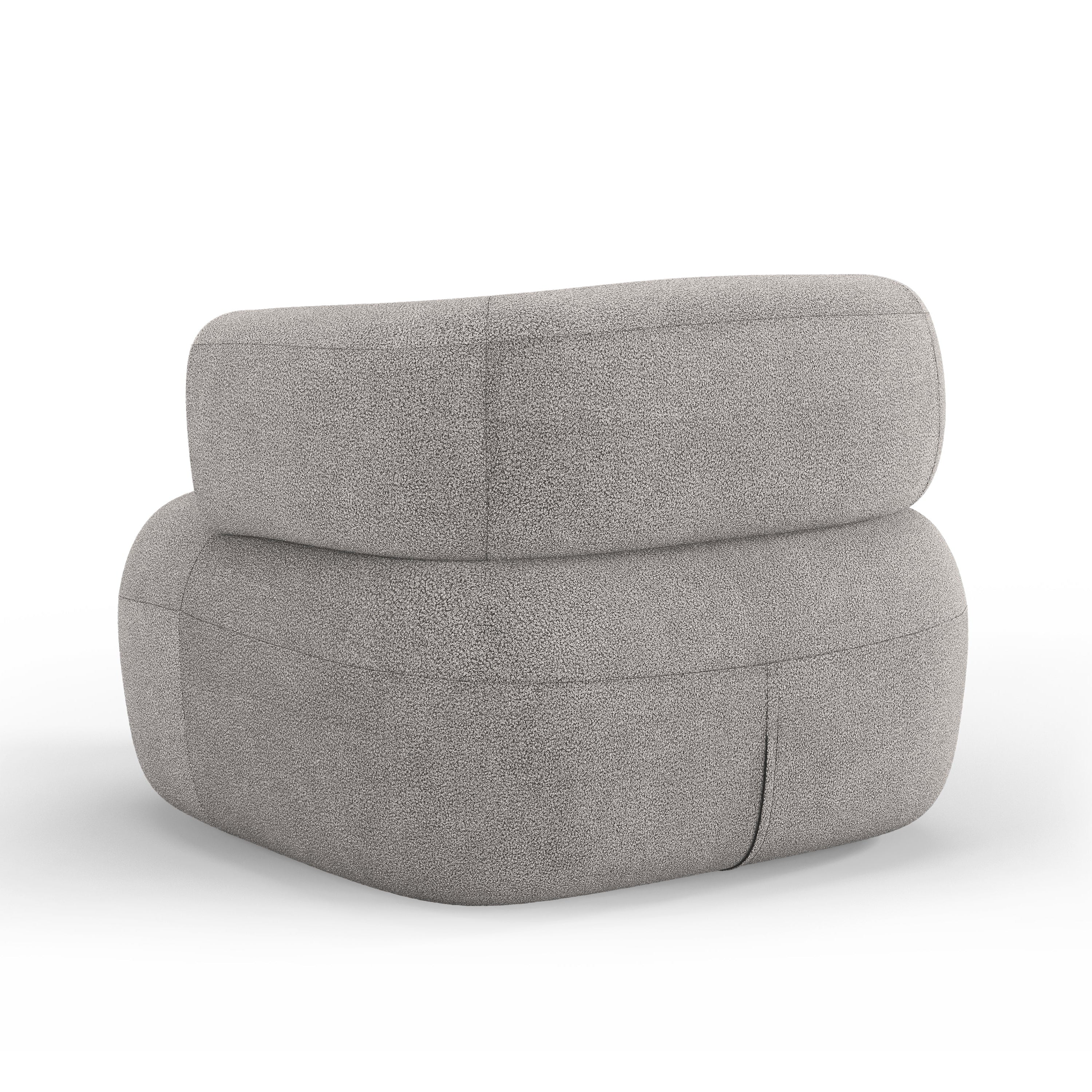 Fotel JENNY jasnoszary boucle - Image 4