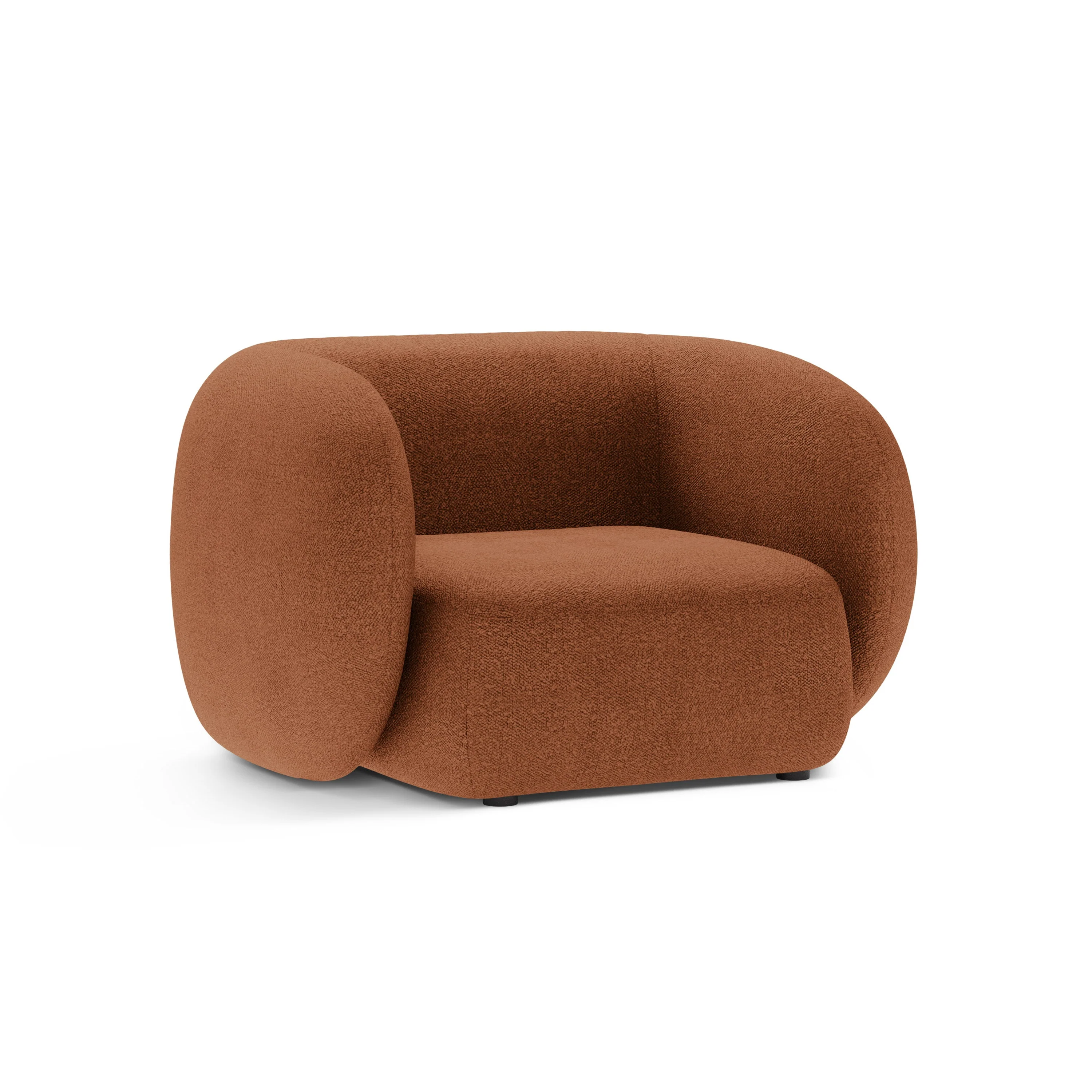 Fotel KATE terracotta boucle