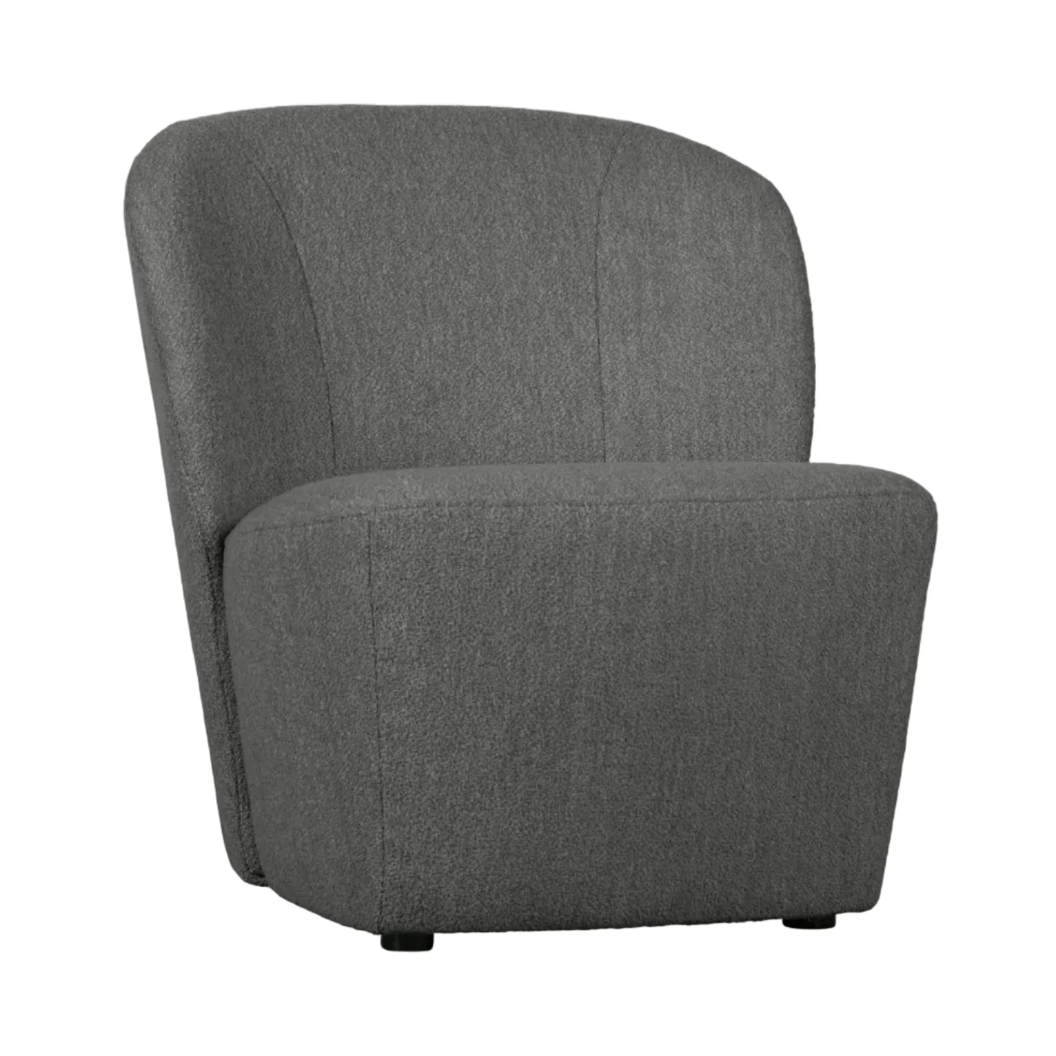Fotel LOFTY ciemnoszary bouclé