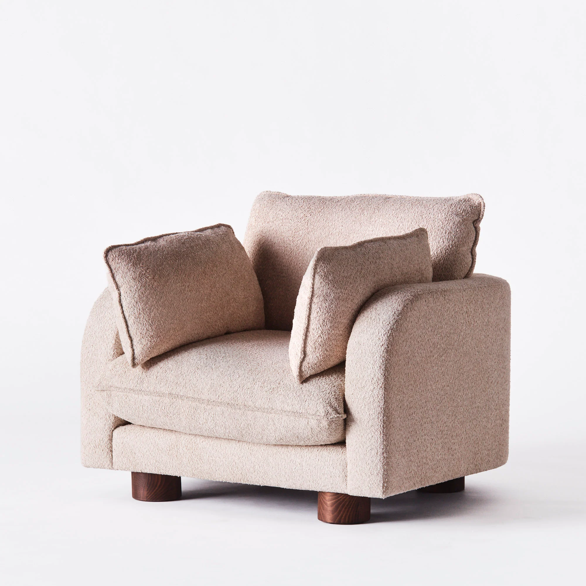 Fotel MILES beżowy boucle - Image 7
