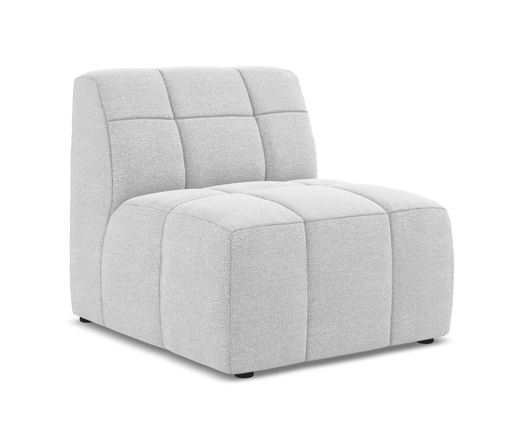 Fotel / moduł ALOHA srebrny boucle