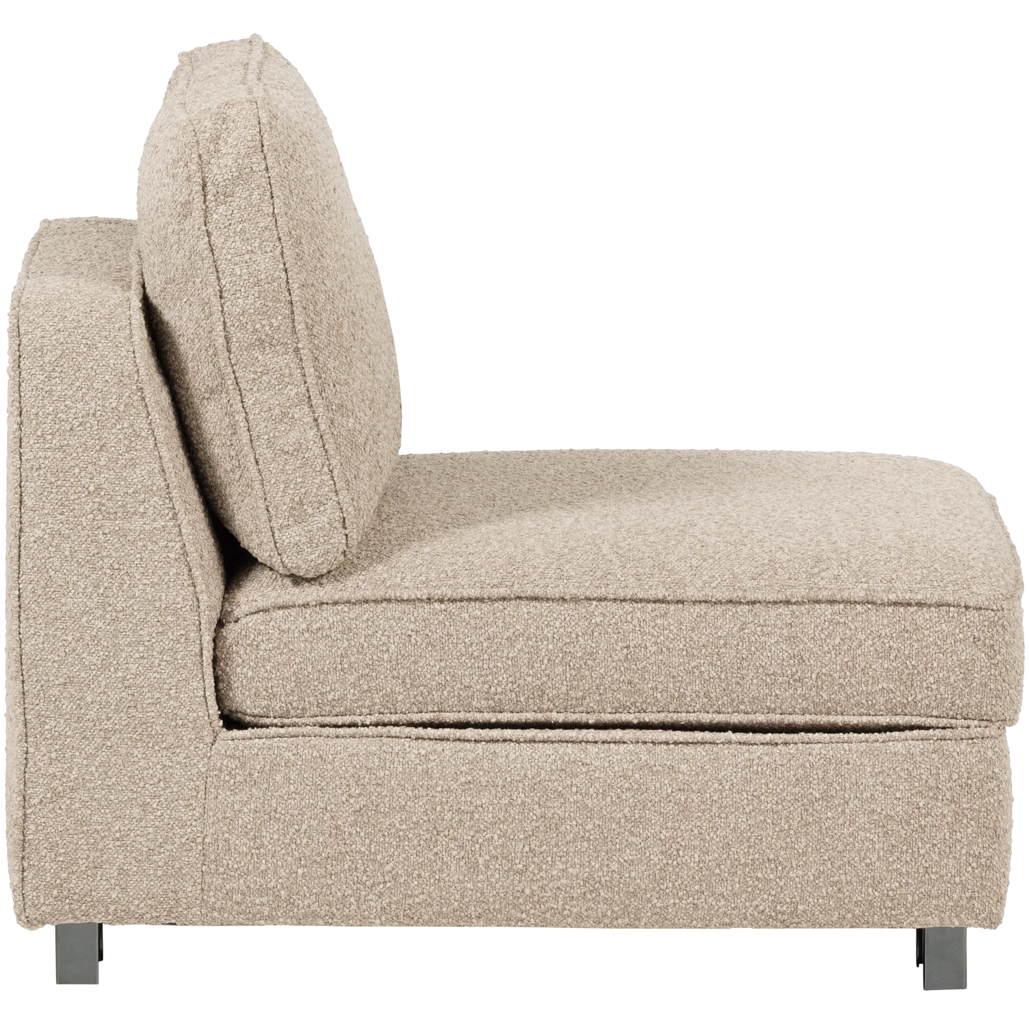 Fotel / moduł LAZY piaskowy bouclé - Image 6