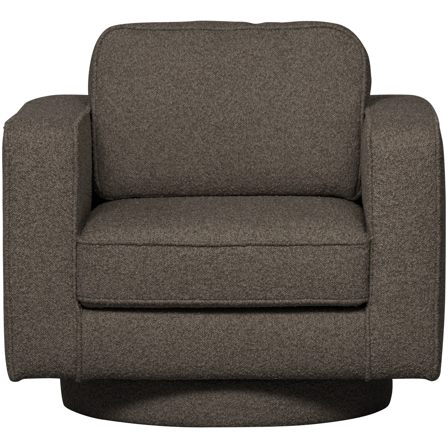 Fotel obrotowy LAZY antracytowy bouclé - Image 3