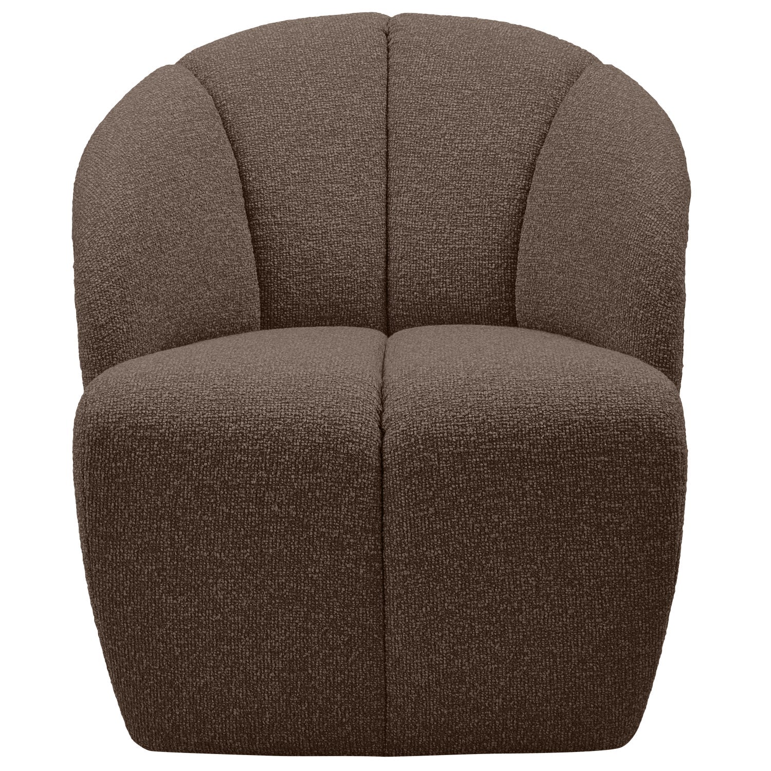 Fotel obrotowy MOJO ciemnobrązowy bouclé - Image 4