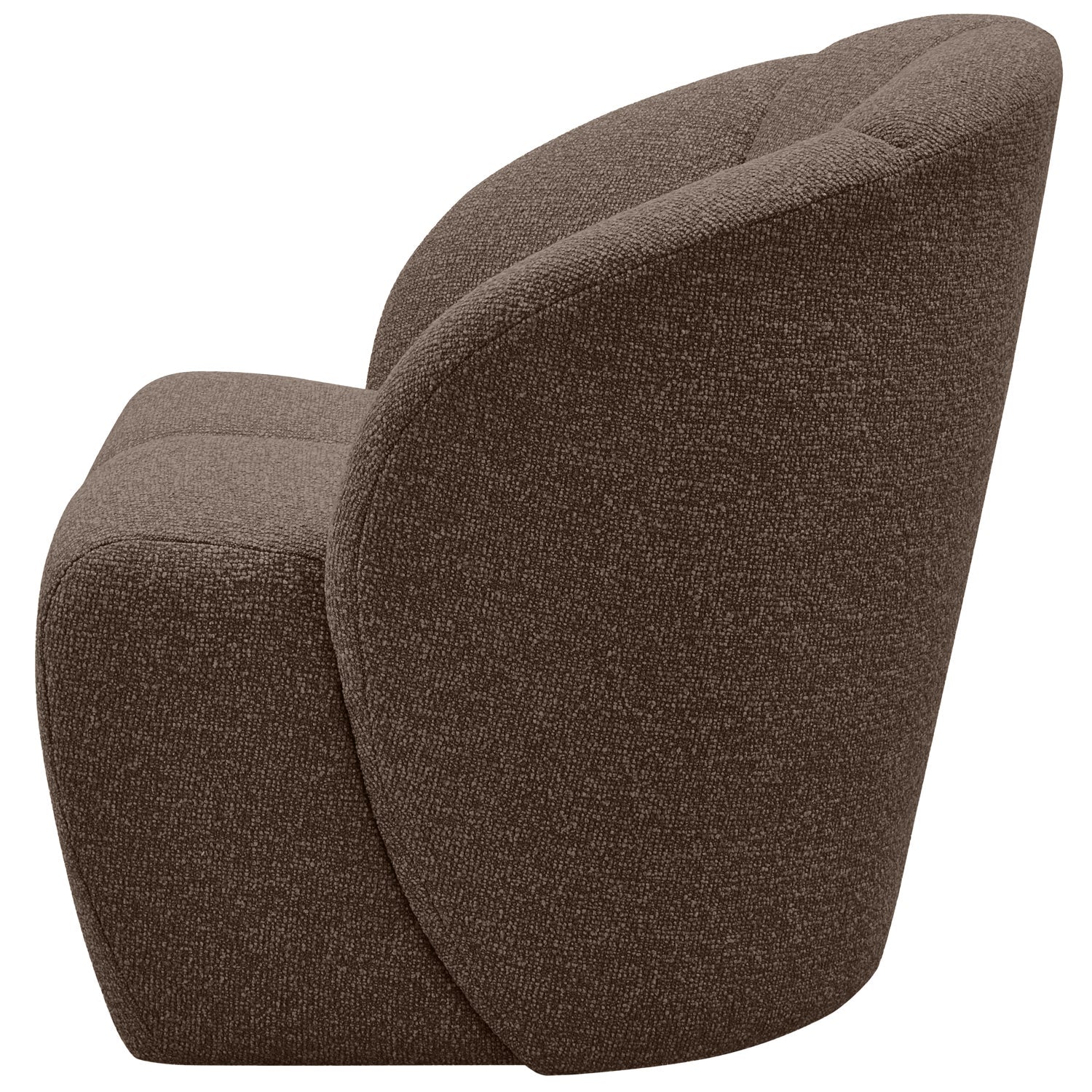 Fotel obrotowy MOJO ciemnobrązowy bouclé - Image 5