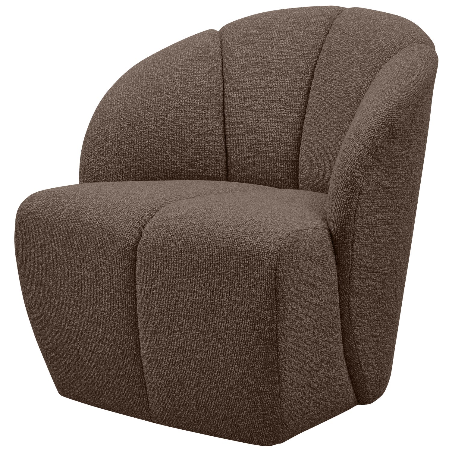 Fotel obrotowy MOJO ciemnobrązowy bouclé - Image 6