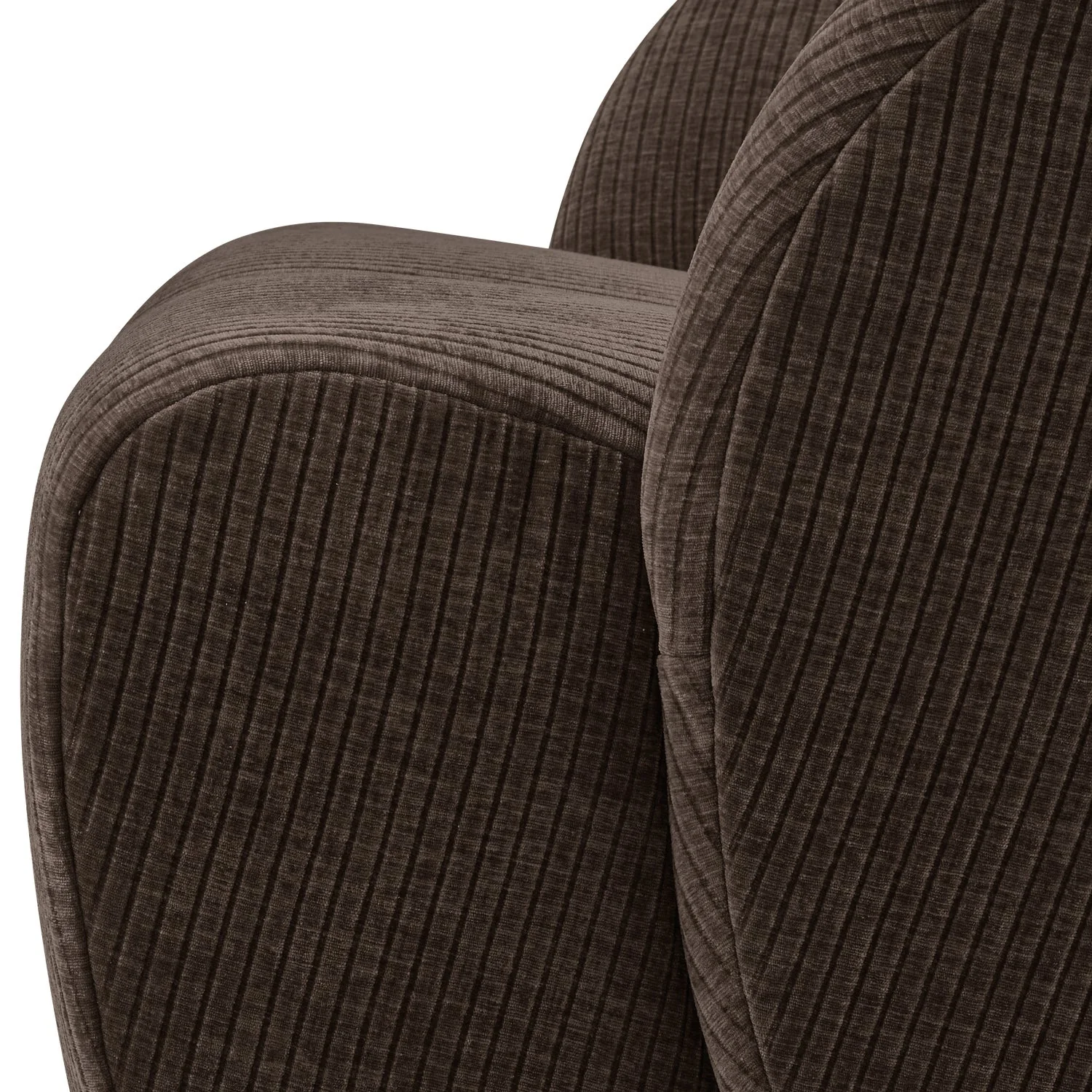 Fotel obrotowy MOJO ciemnobrązowy sztruks - Image 4