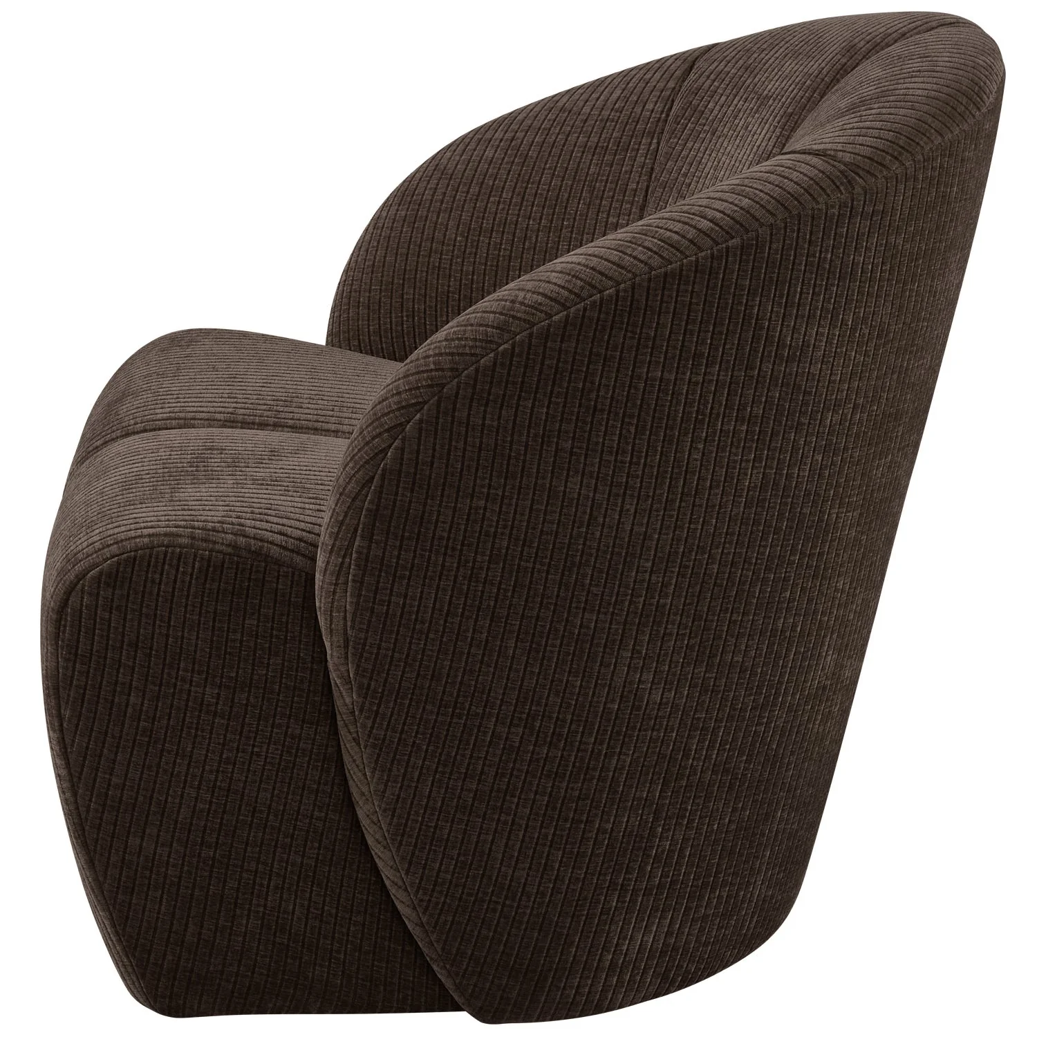 Fotel obrotowy MOJO ciemnobrązowy sztruks - Image 6