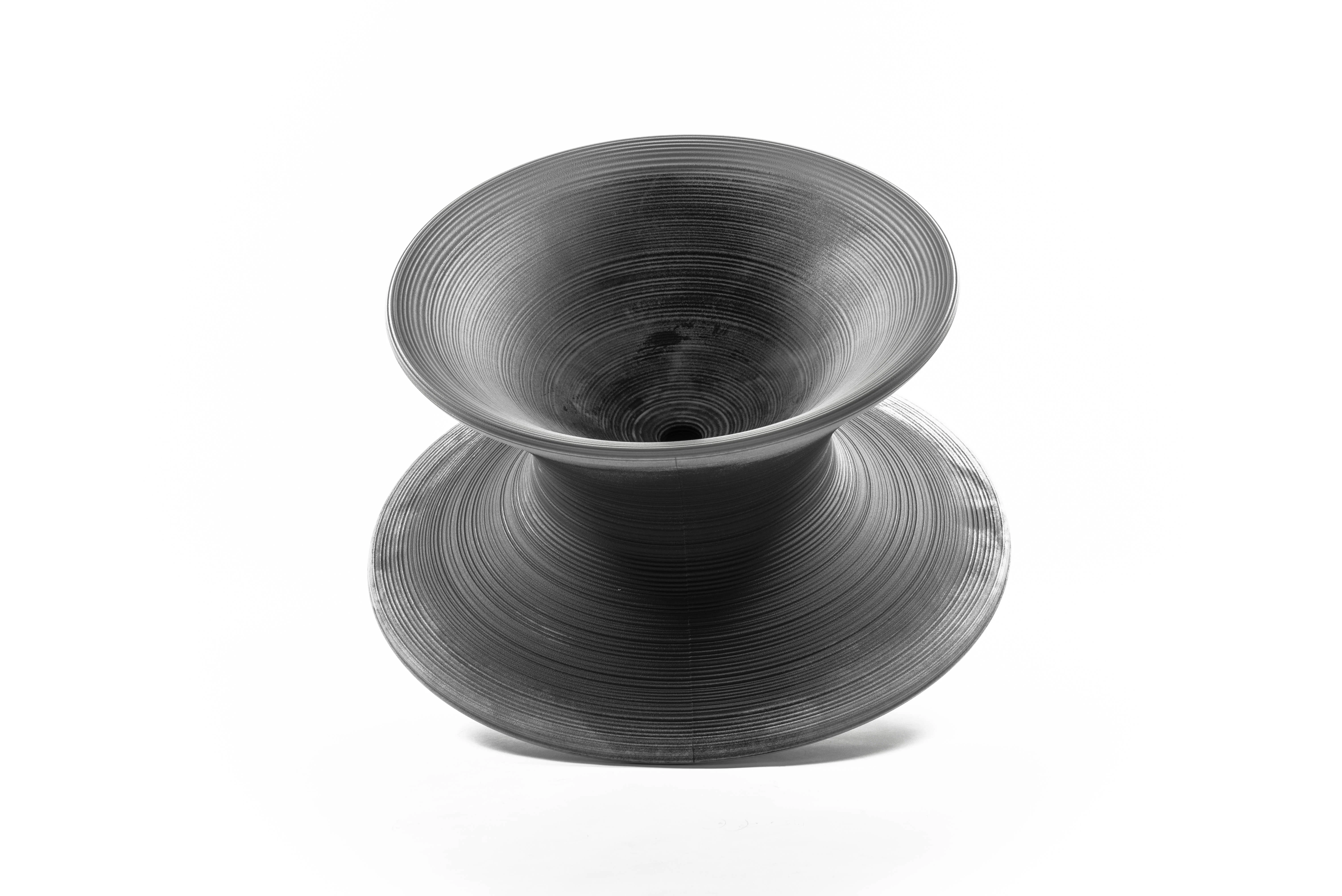 Fotel obrotowy SPUN antracytowy z jasnoszarym - Image 5