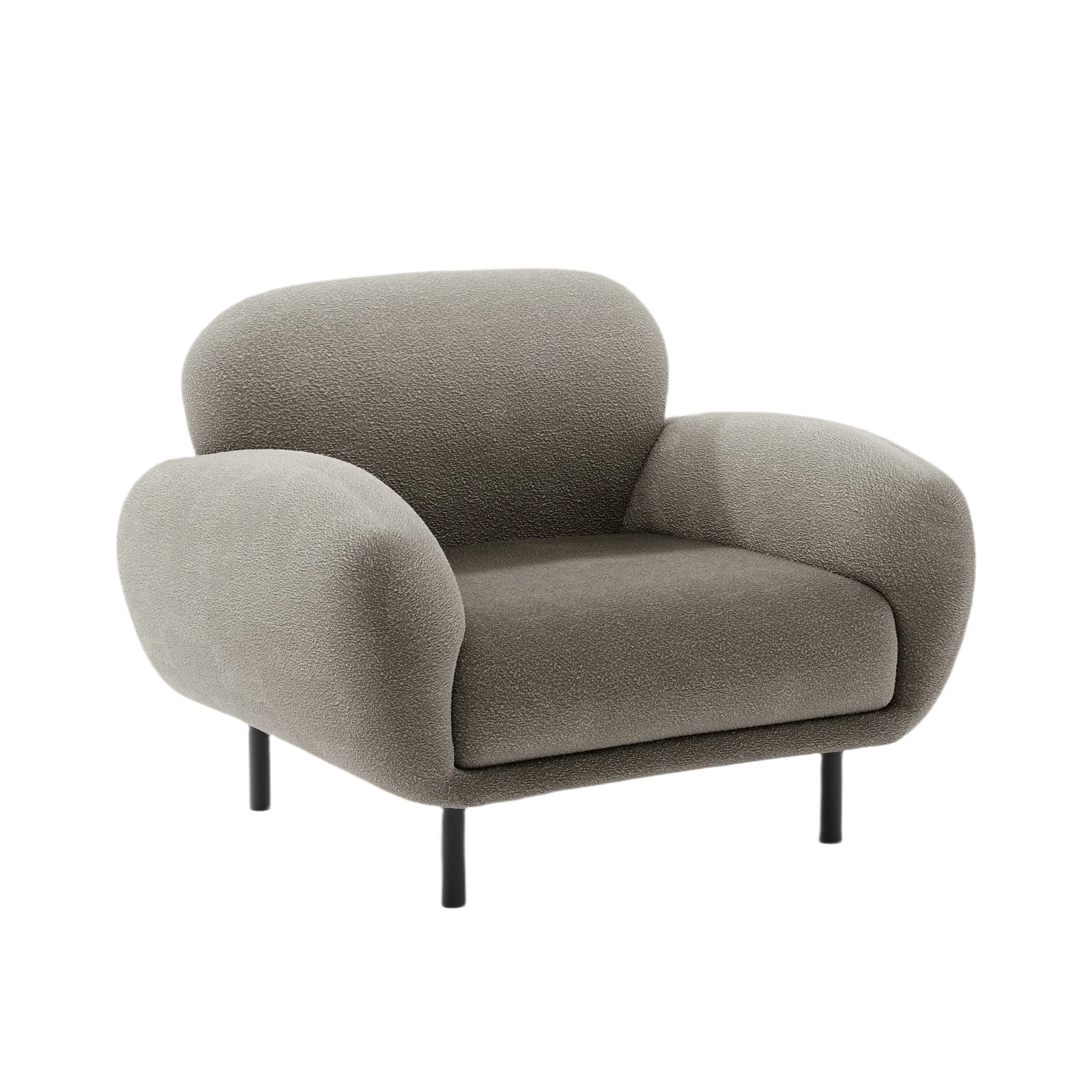 Fotel POPPY szary boucle