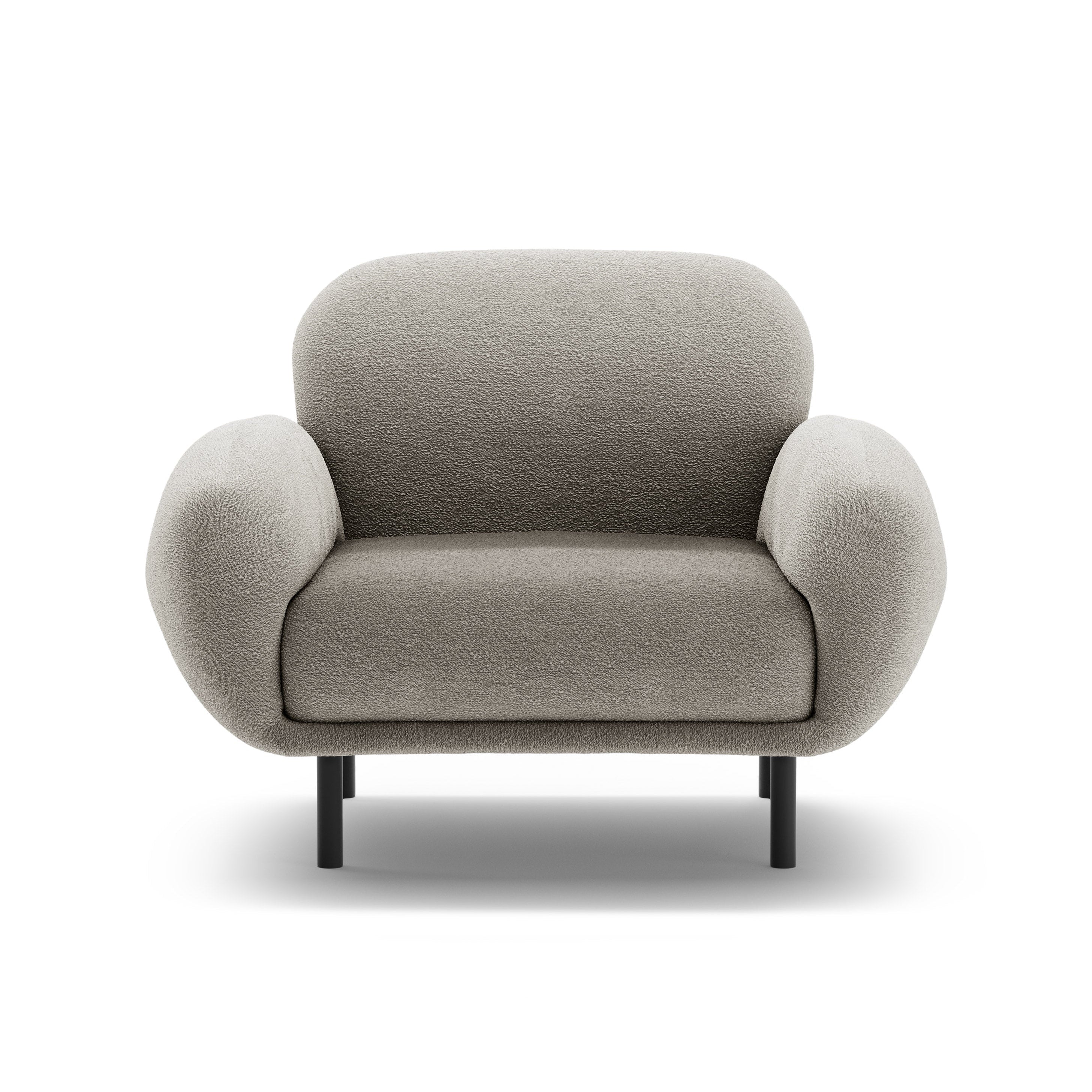 Fotel POPPY szary boucle - Image 3