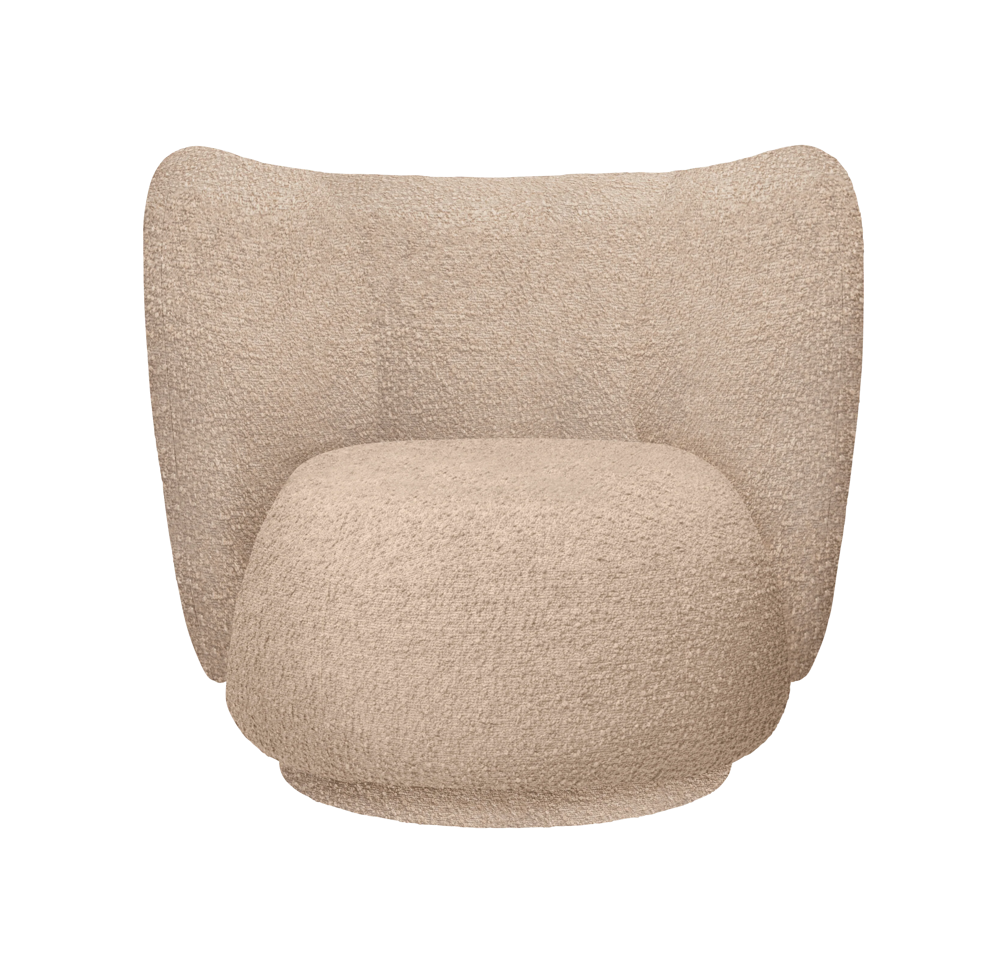 Fotel RICO LOUNGE beżowy boucle