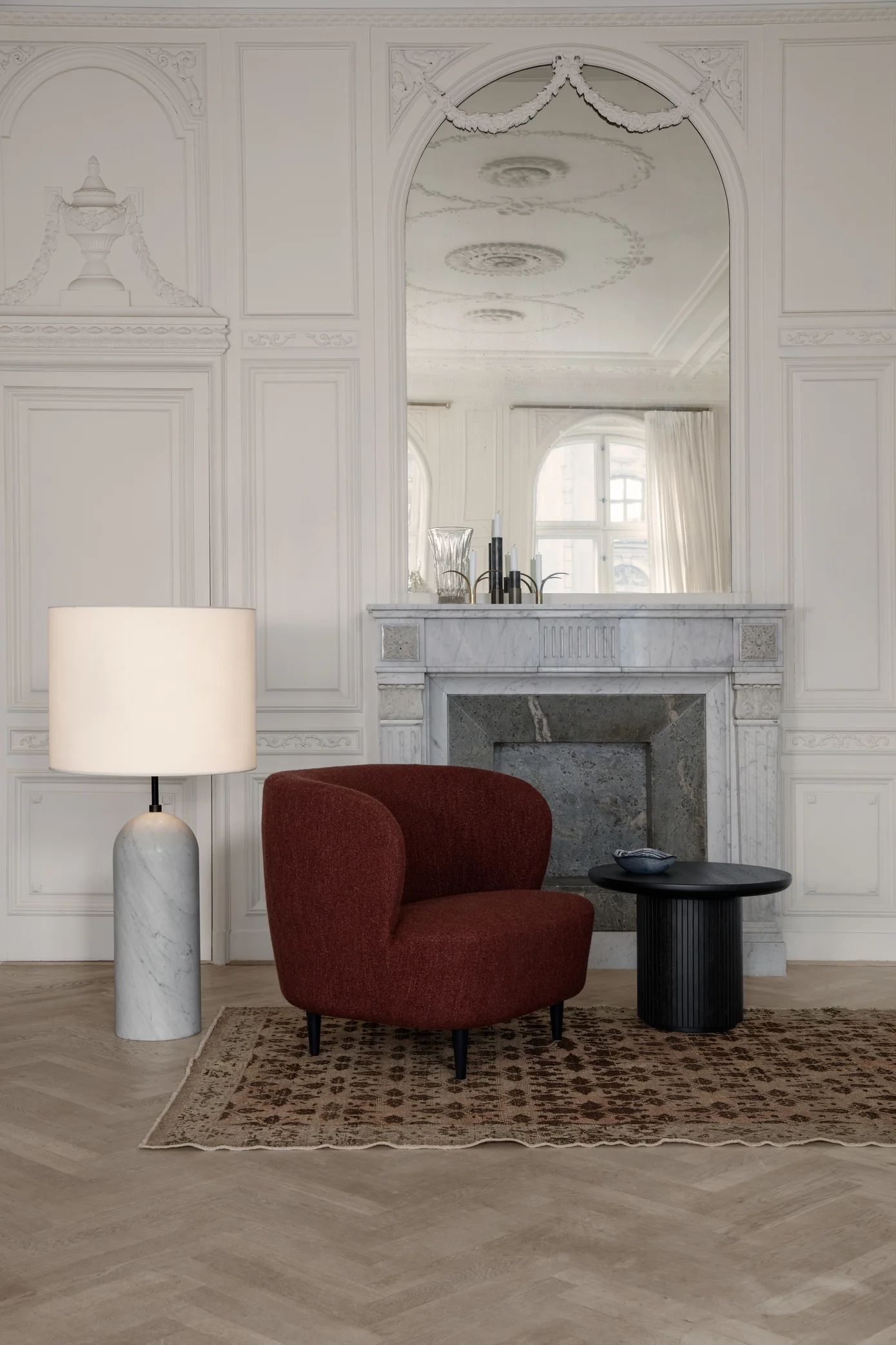 Fotel STAY tapicerowany z dębową podstawą - Image 4
