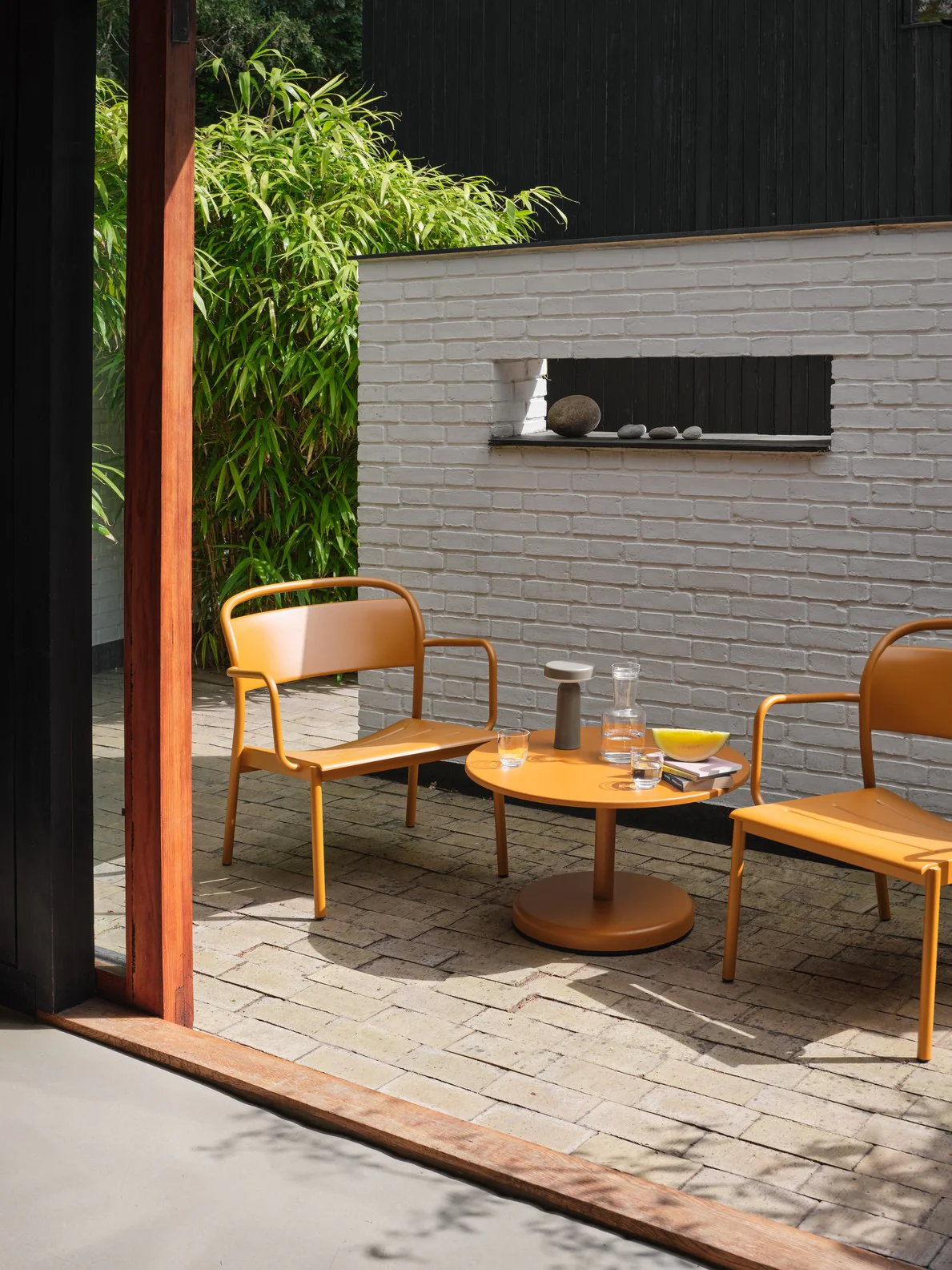 Fotel zewnętrzny LINEAR taupe stal - Image 3