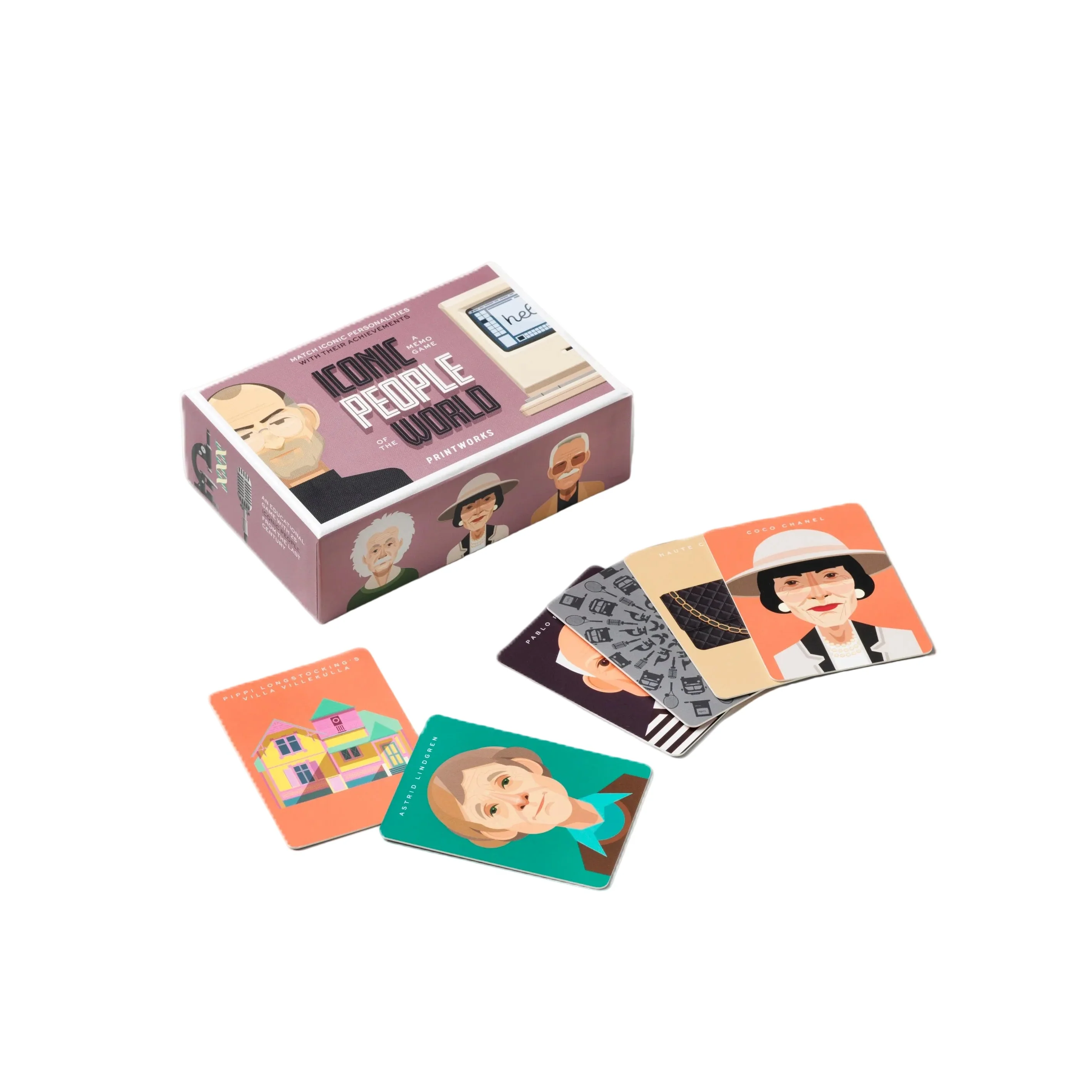 Gra memory MEMO GAME ICONIC PEOPLE fioletowy - Image 2