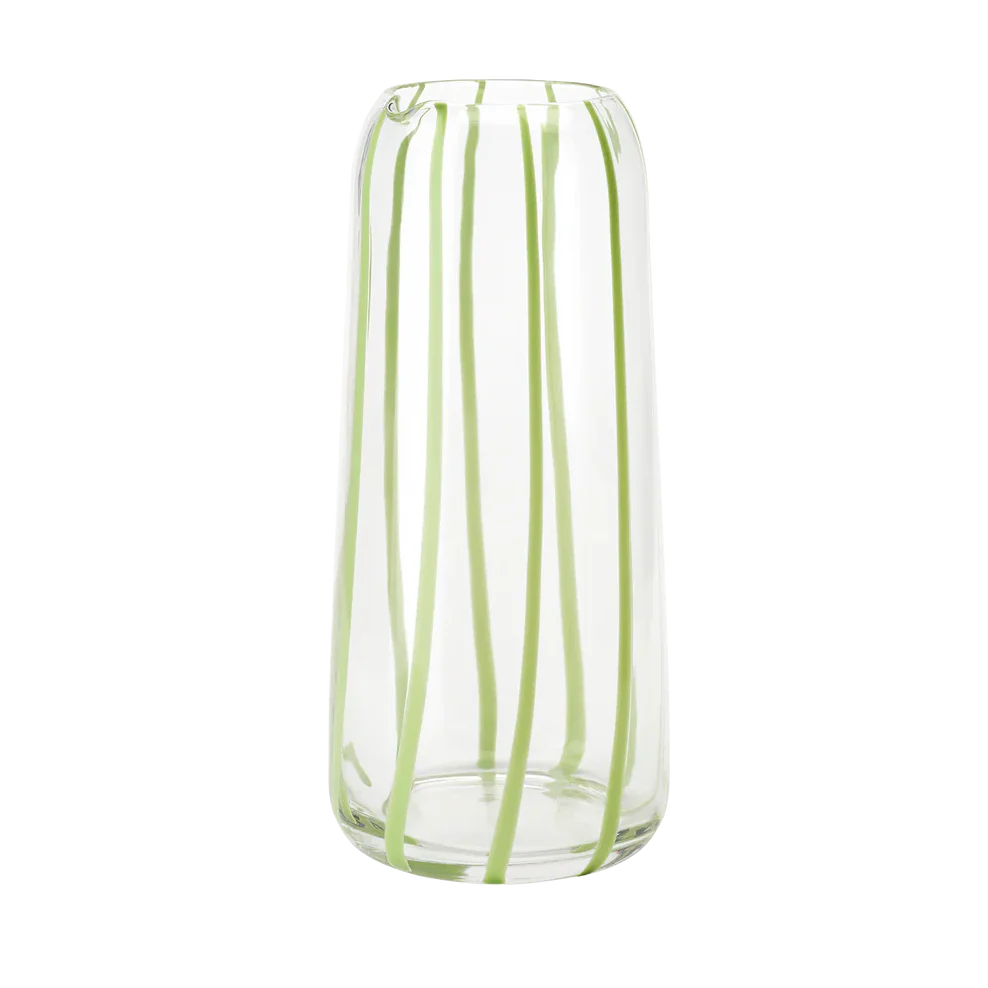 Karafka szklana STRIPED zielony