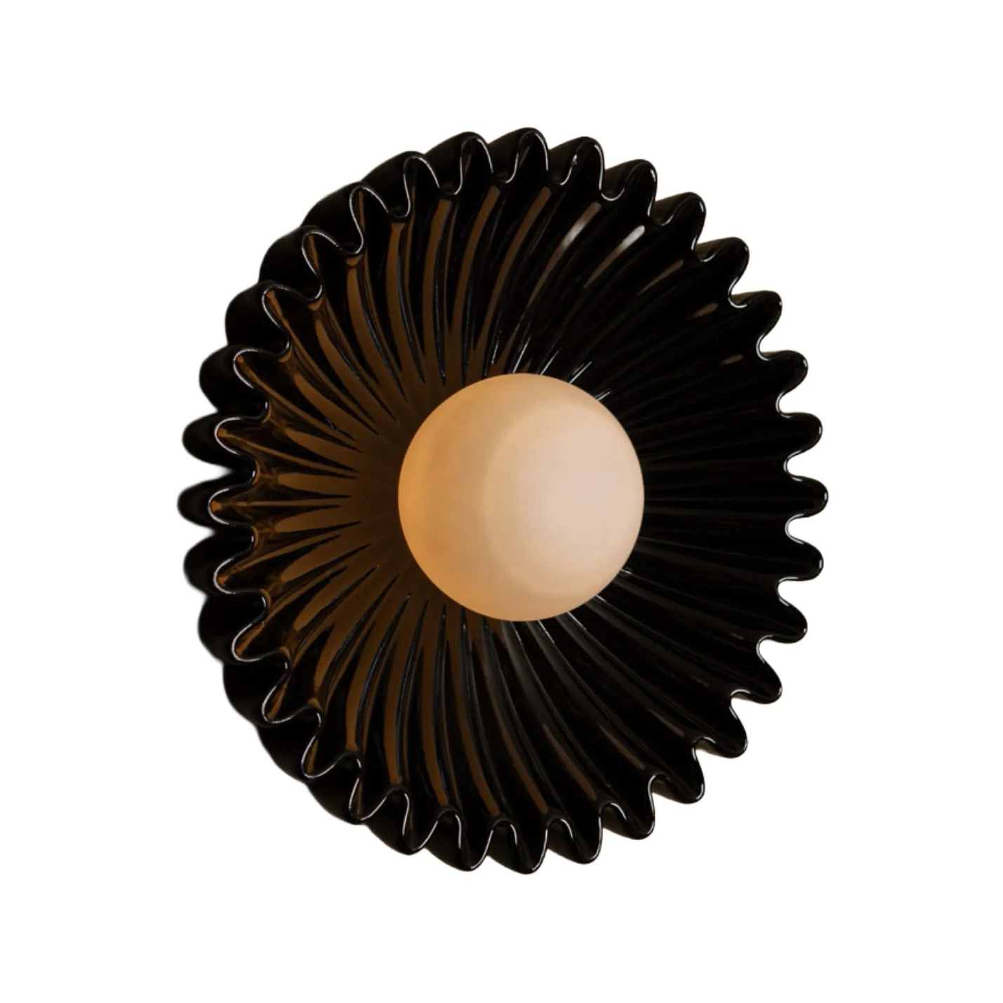Kinkiet ceramiczny OSTRO czarny