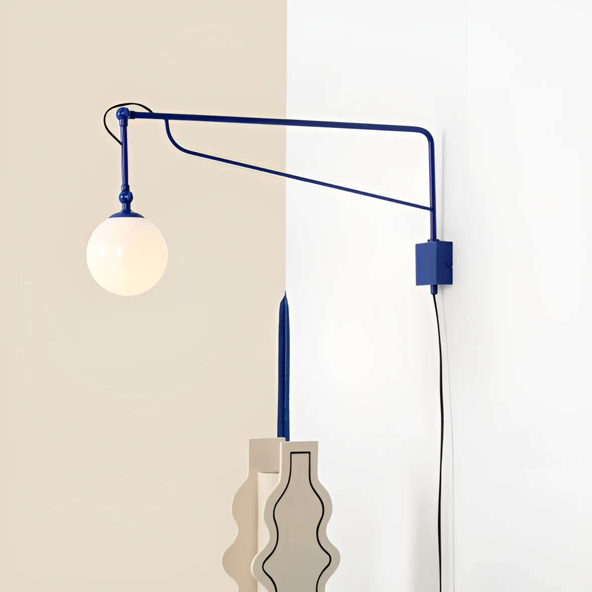 Lampa ścienna z wysięgnikiem regulowana SOHO COBALT niebieski - Image 4