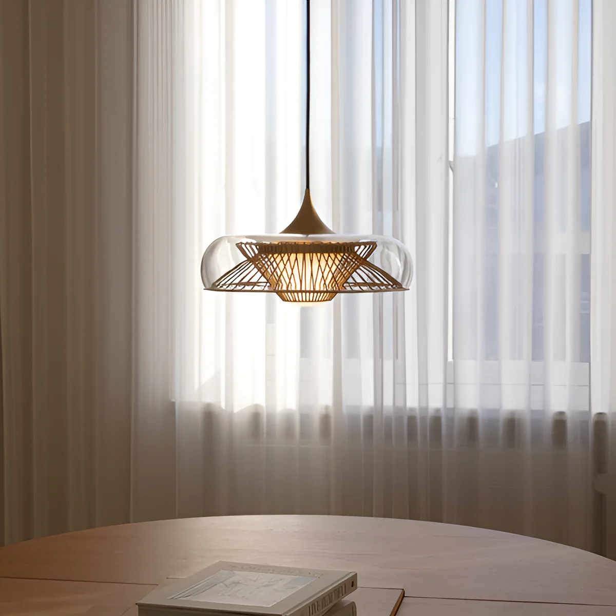 Klosz do lampy wiszącej CHORDIS złoty - Image 2