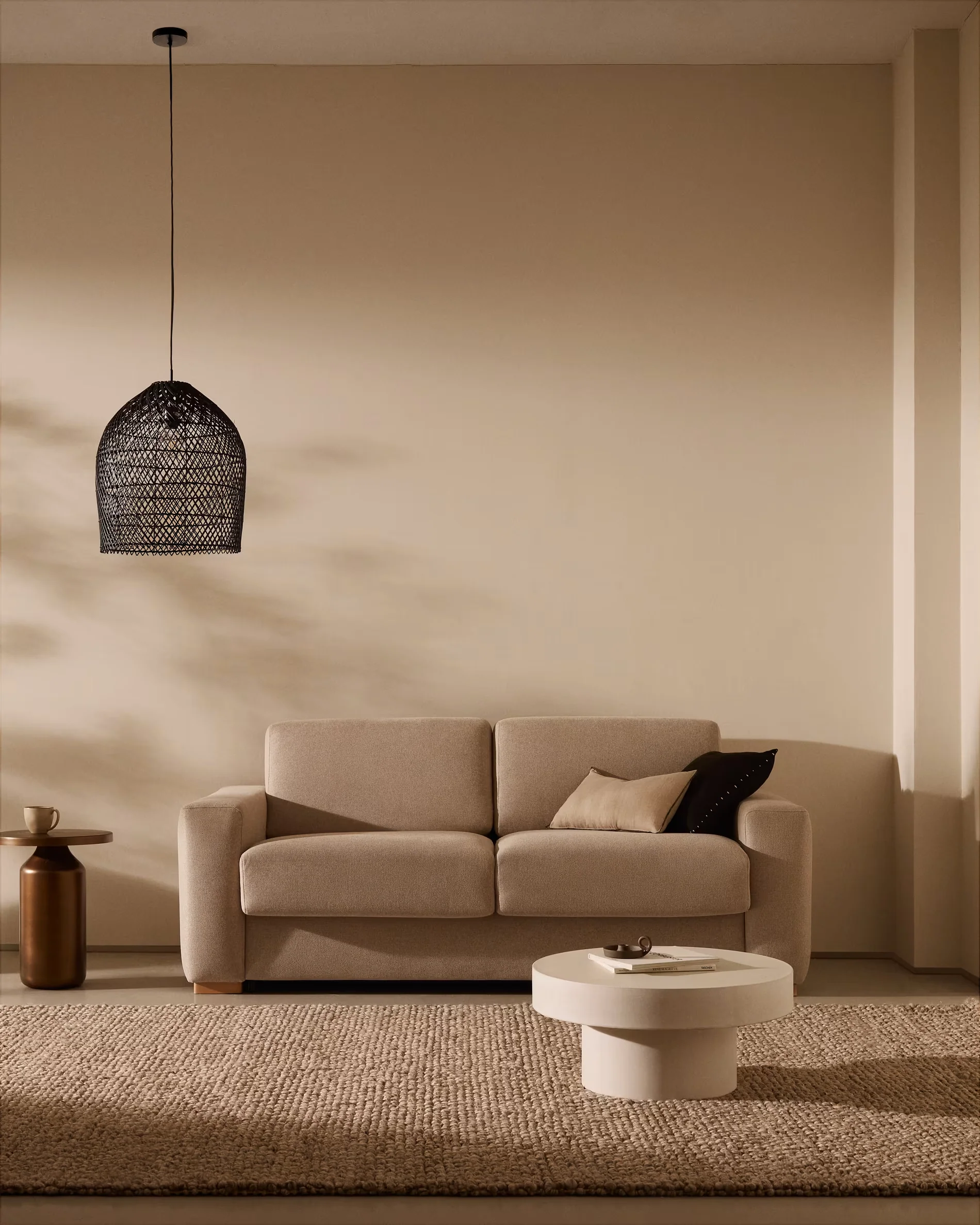 Klosz do lampy wiszącej DOMITILA czarny rattan - Image 2
