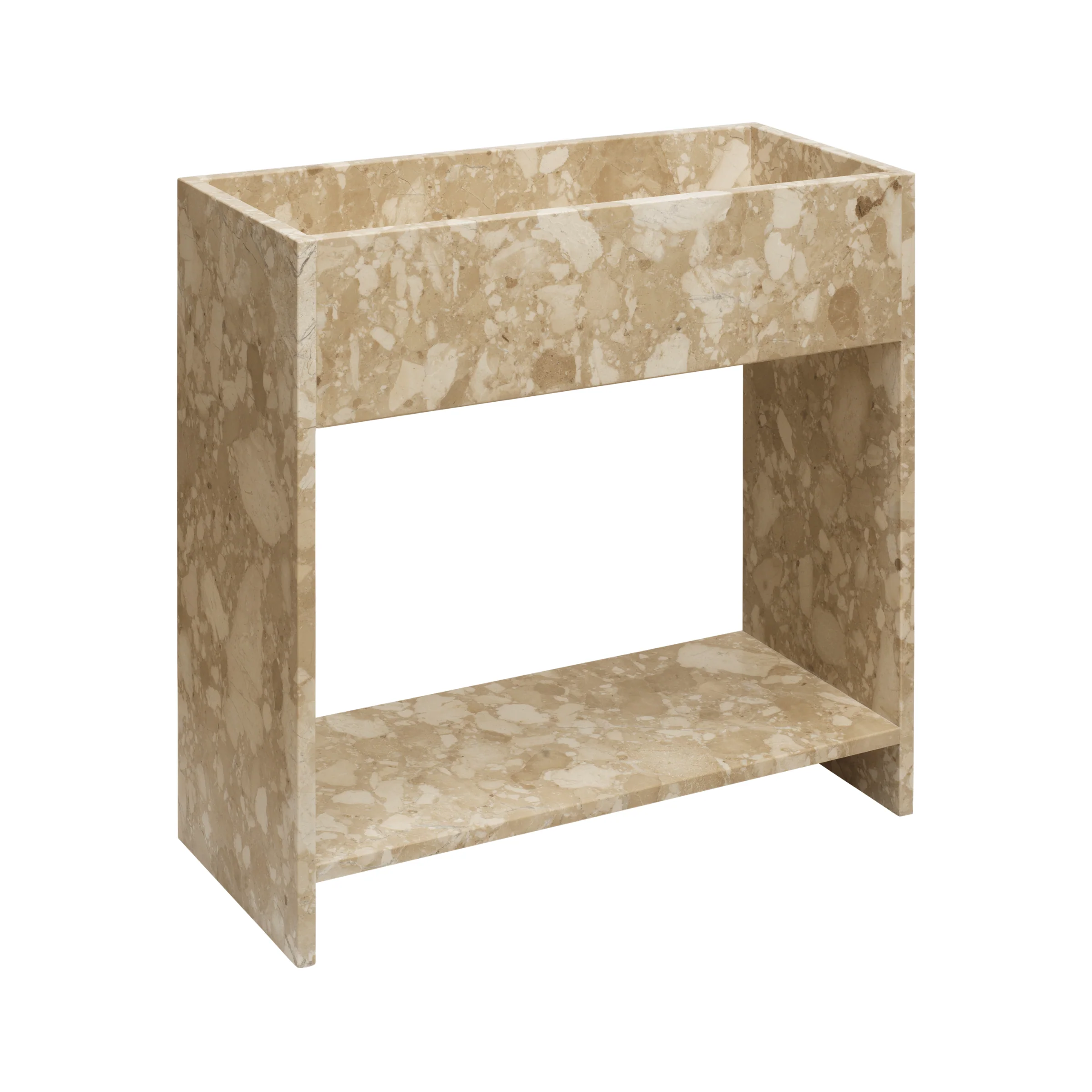 Konsola STONE PLANT BOX piaskowy marmur