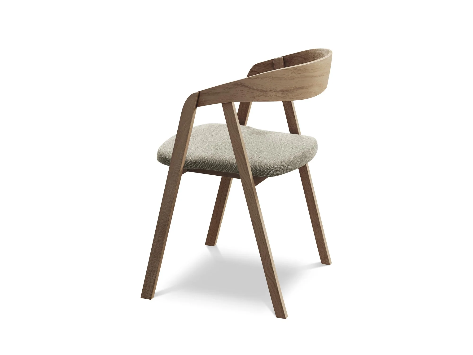 Krzesło ERIKA taupe boucle z bukową podstawą - Image 4