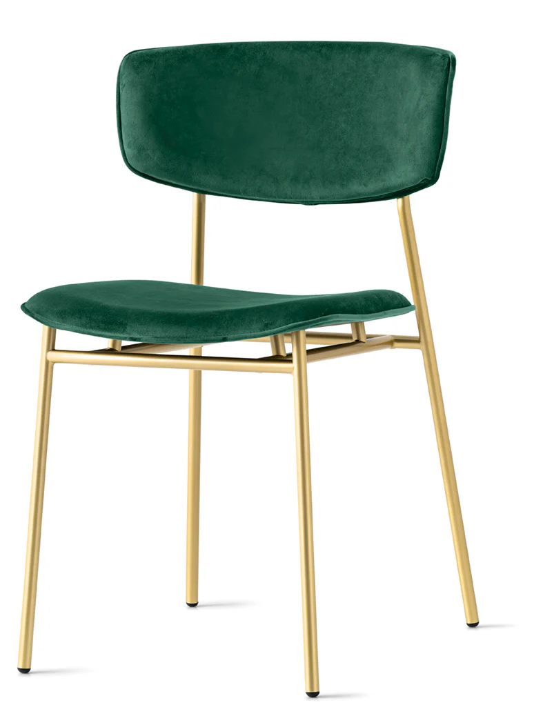 Krzesło FIFTIES tapicerowane ze złotą podstawą - Image 15