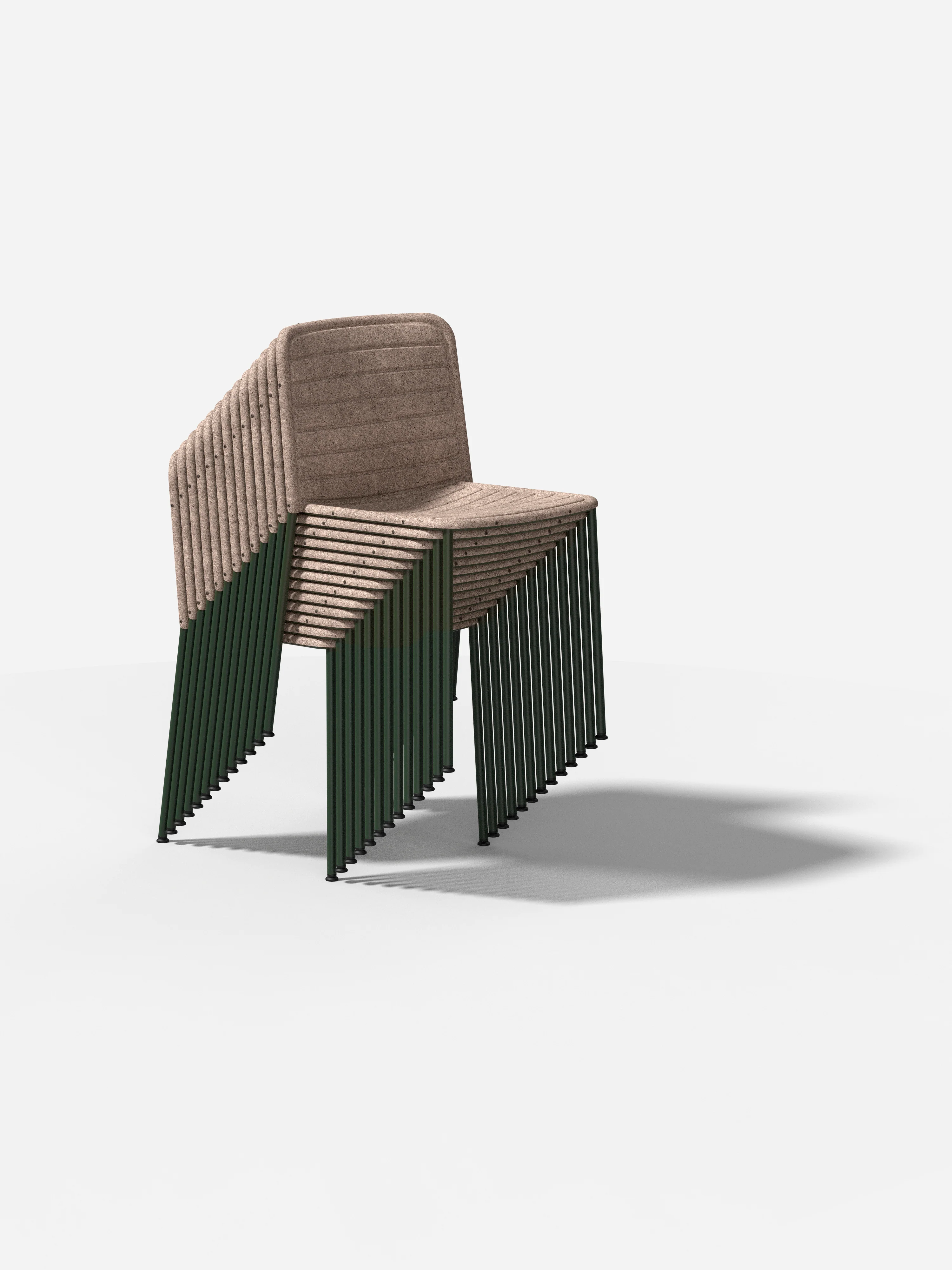 Krzesło FLAX STACKER brązowy - Image 16