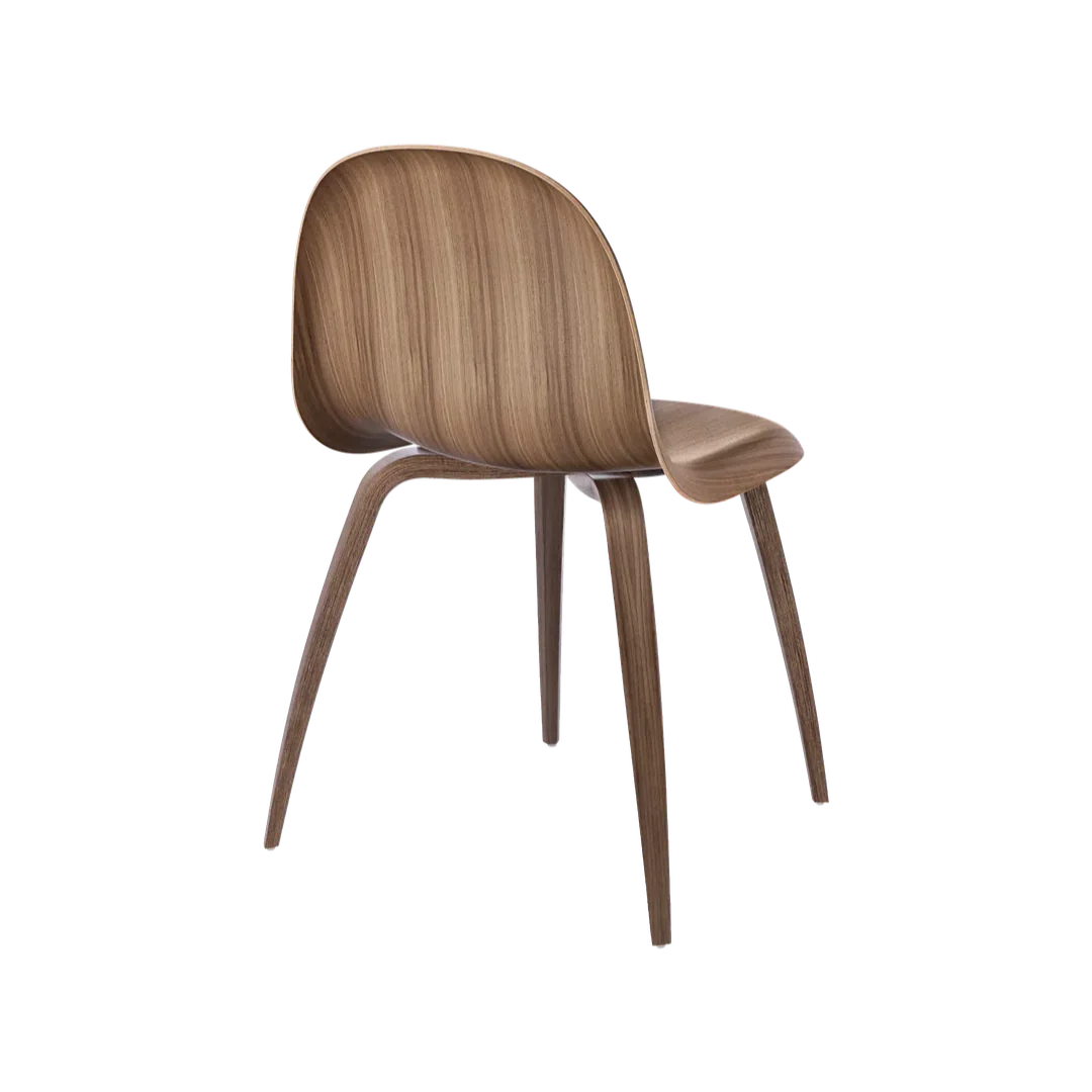 Krzesło GUBI 3D drewno orzechowe - Image 3