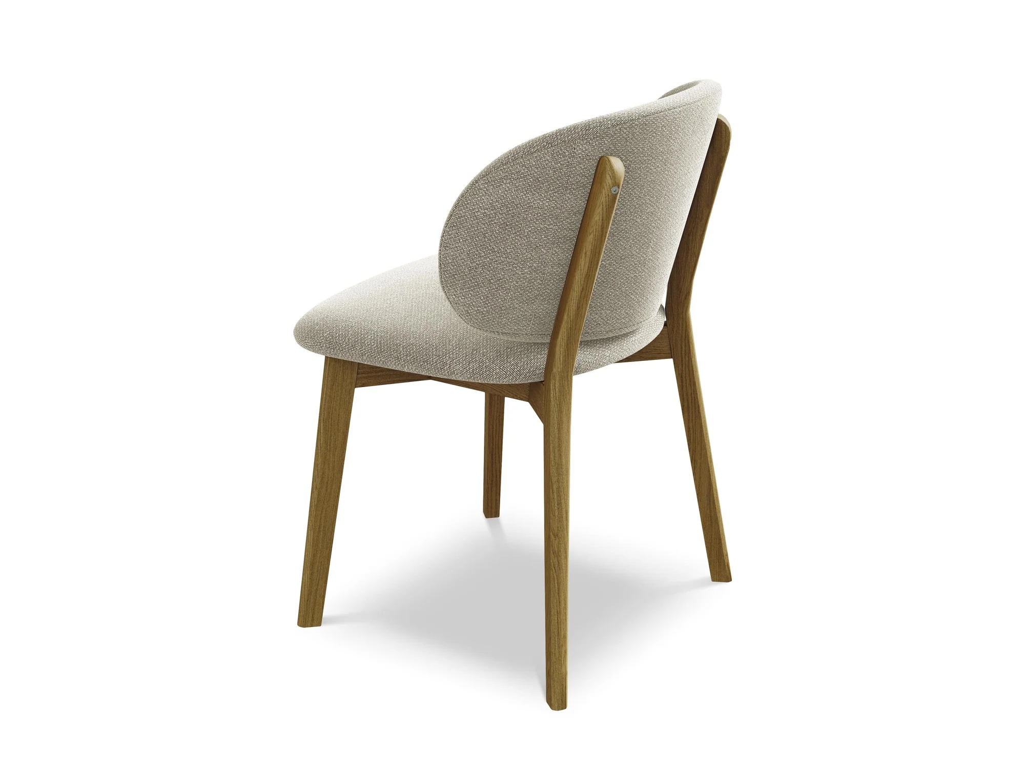 Krzesło PAHOA taupe boucle z bukową podstawą - Image 4