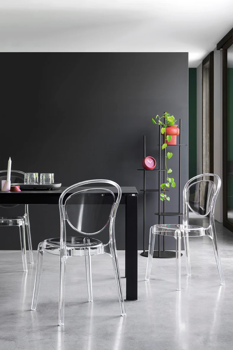 Krzesło PARISIENNE szary transparentny - Image 7